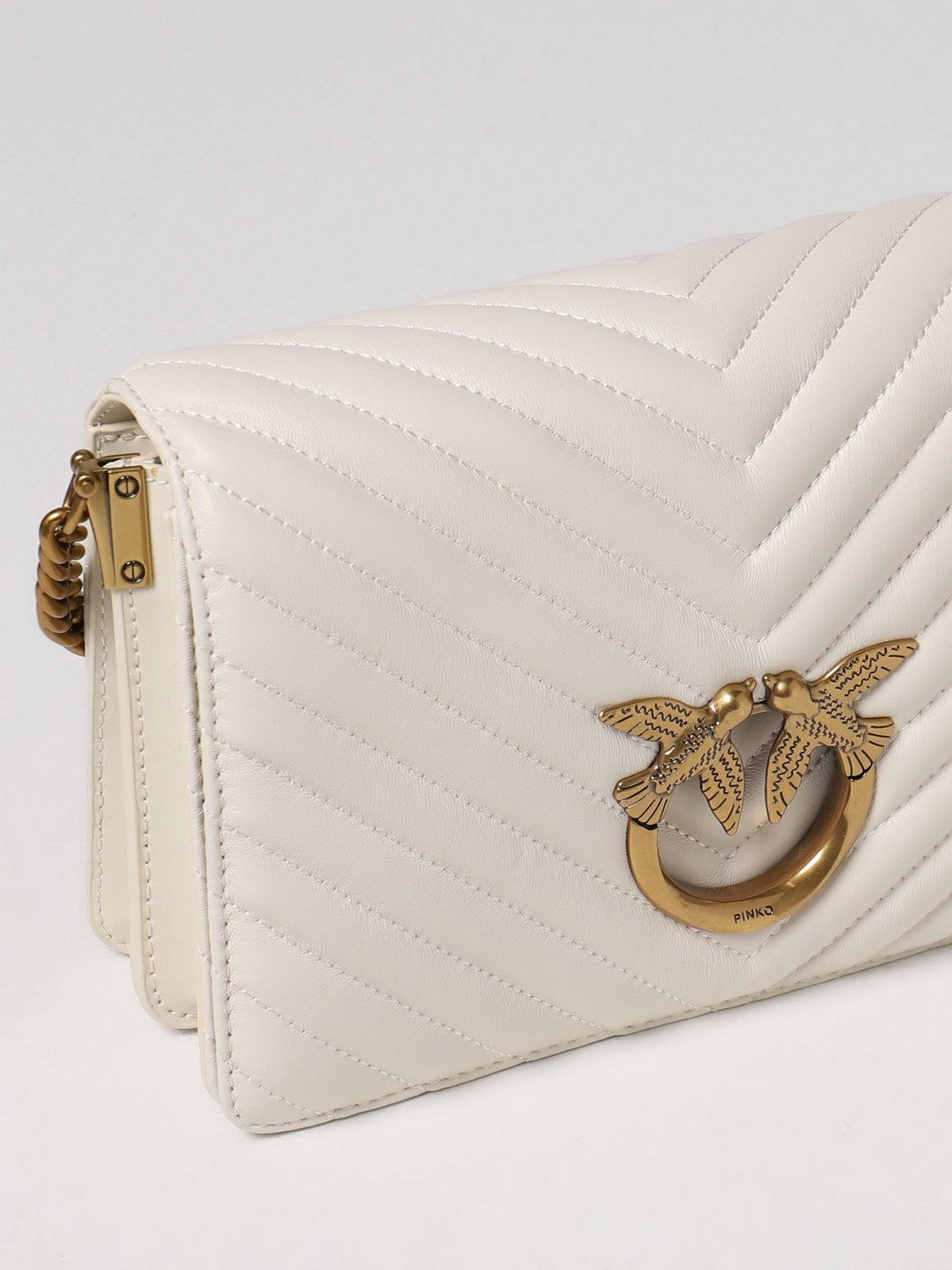 PINKO Borsa Donna Love click classic 100063-A0GK Z14Q Avorio gioboutiqueweb