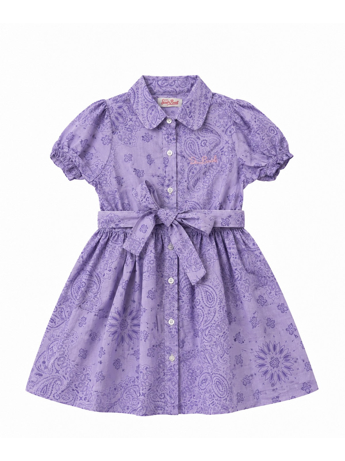 MC2 SAINT BARTH Abito Bambine e ragazze ANASTASIE JR 01185F COTTON BANDANNA ROUND 24 gioboutiqueweb