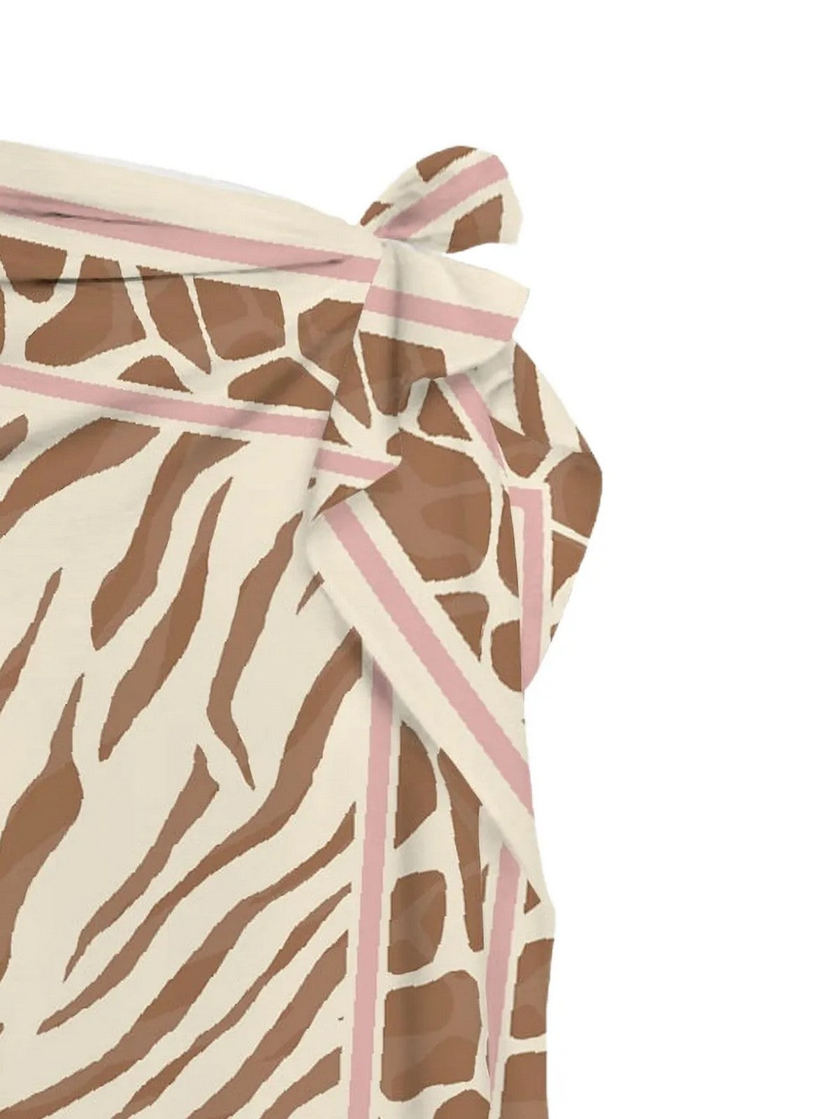 MC2 SAINT BARTH Pareo Donna THAITI 09738L SILK VOILE SAFARI SKIN 1019