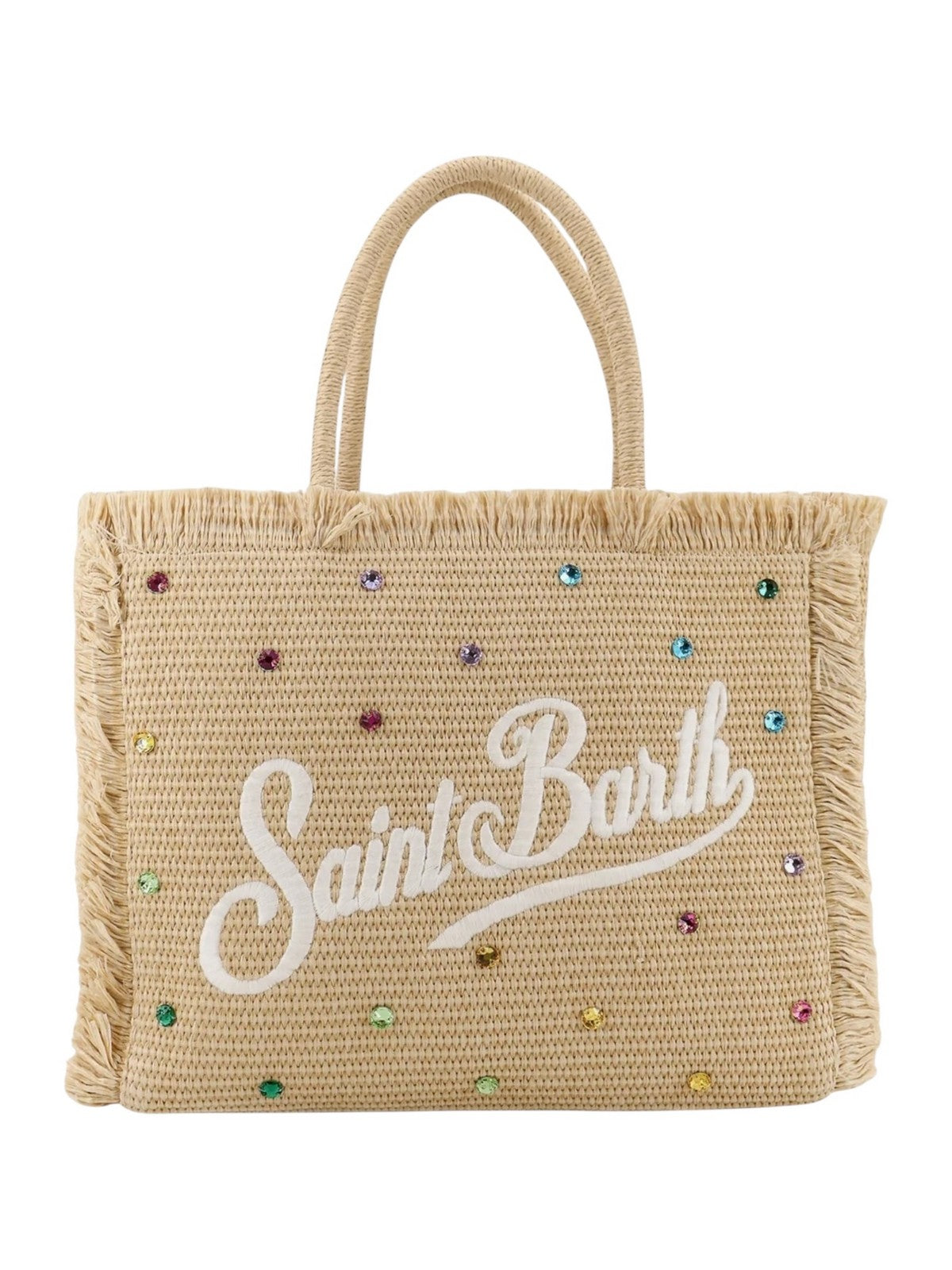MC2 SAINT BARTH Borsa Donna VANITY STRAW N 02748L STRASS MULTI 10 EMB
