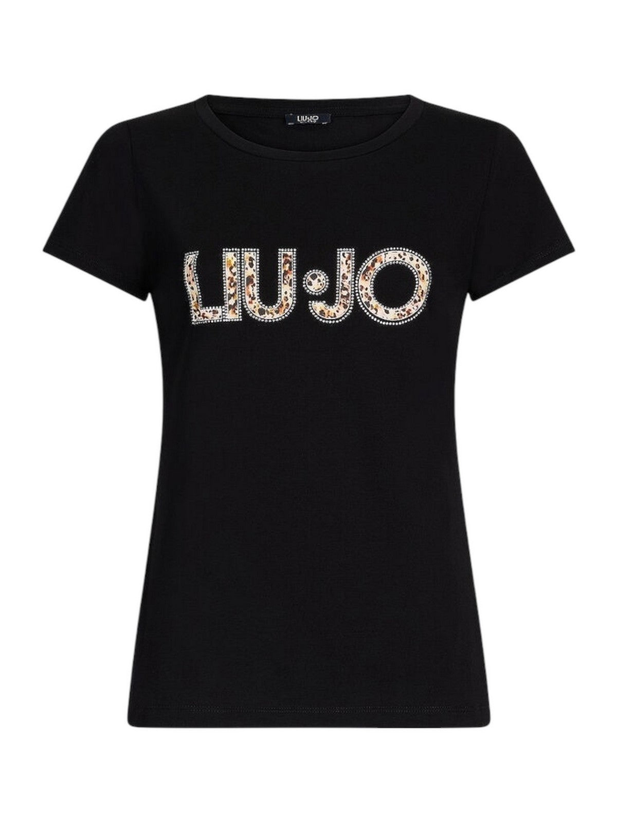 LIU JO BEACHWEAR T-shirt Donna VA5154JS003 M9330 Nero/anim.rouge gioboutiqueweb