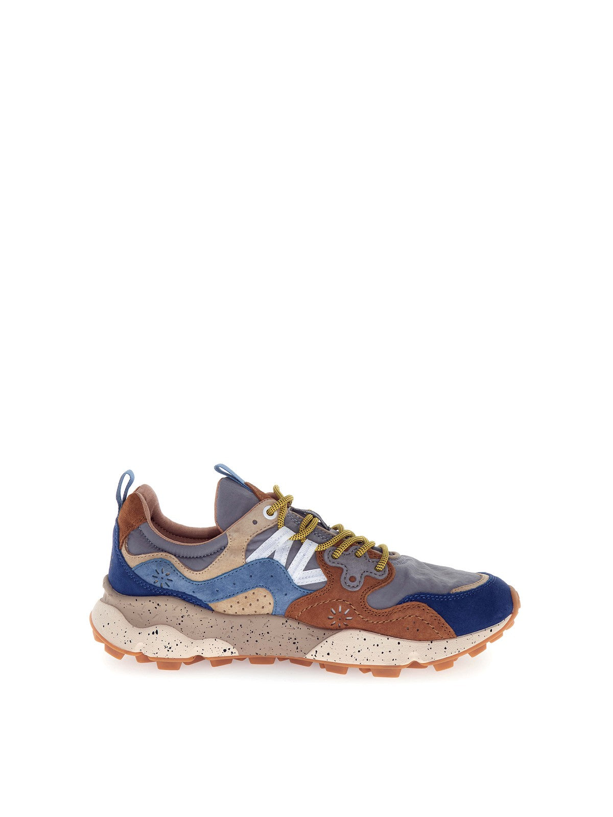 FLOWER MOUNTAIN Sneaker Uomo YAMANO 3 MAN 2017816-01-3D67 BROWN-DEEP PETROL-LIGHT BLUE