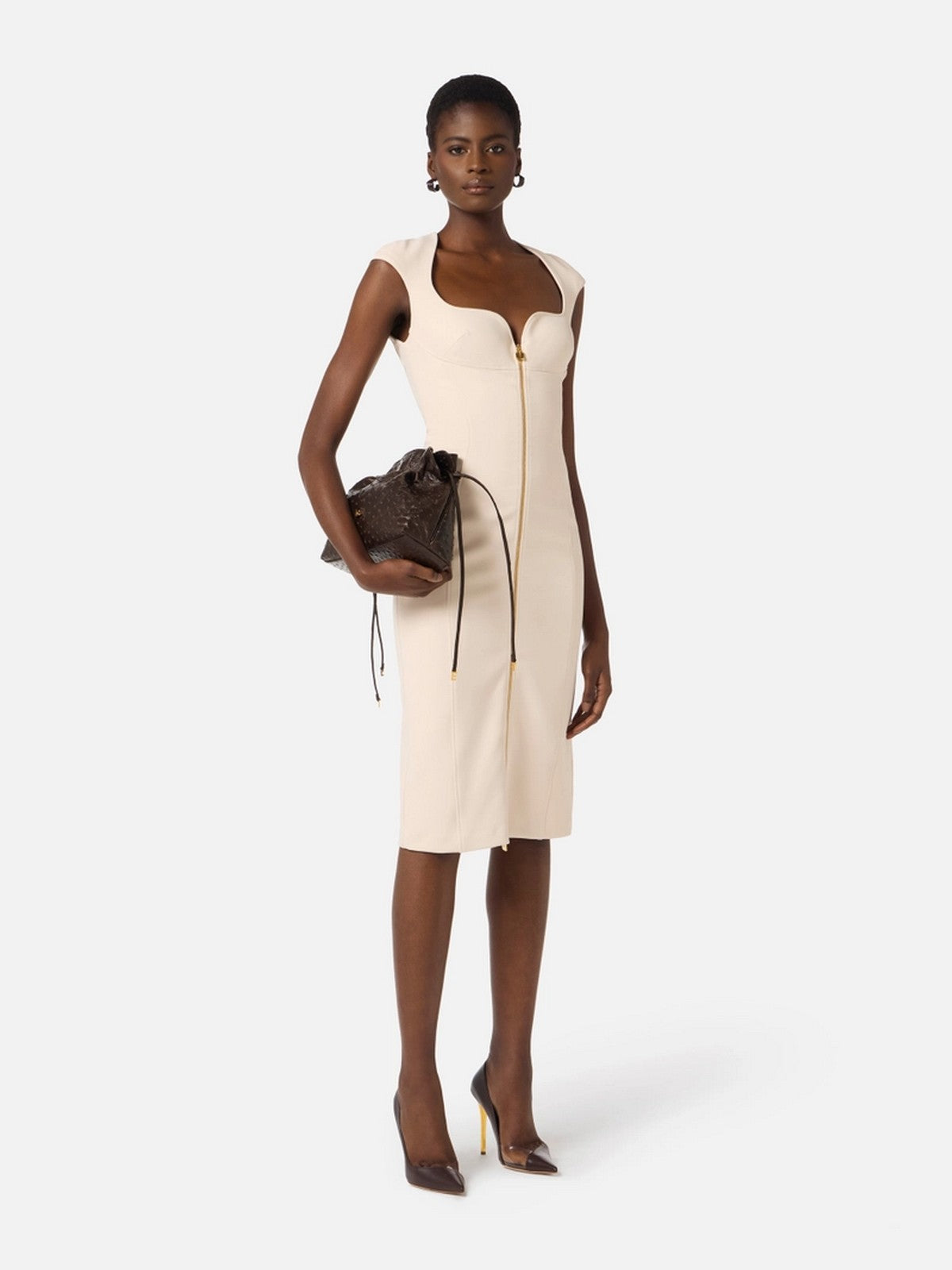 ELISABETTA FRANCHI Abito Donna AB90061E2 193 BURRO