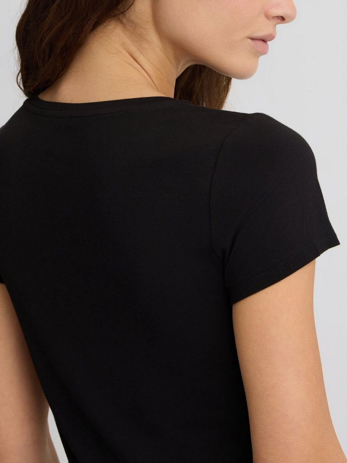 LIU JO BEACHWEAR T-shirt Donna VA5156JS360 M9203 Nero/pearl