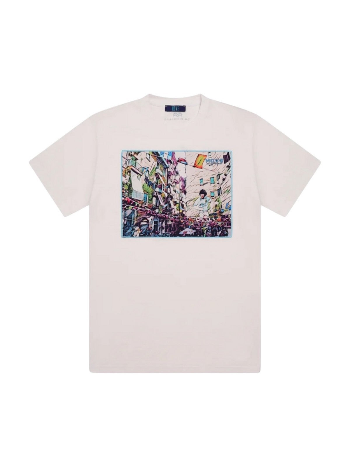 MOVE be different T-shirt Uomo T-SHIRT QUARTIERI BIANCO gioboutiqueweb