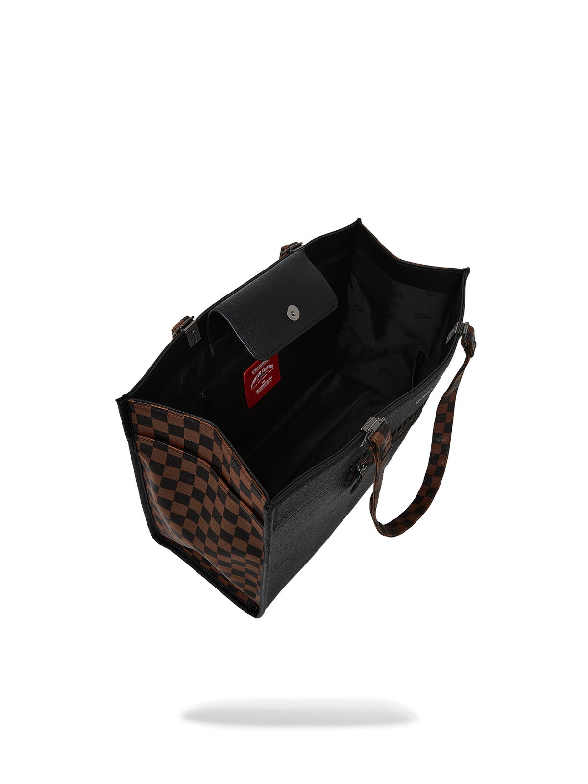 SPRAYGROUND Borsa Donna DOSE OF CHECK DEUX TORTUGA TOTE 910T8020NSZ Nero gioboutiqueweb