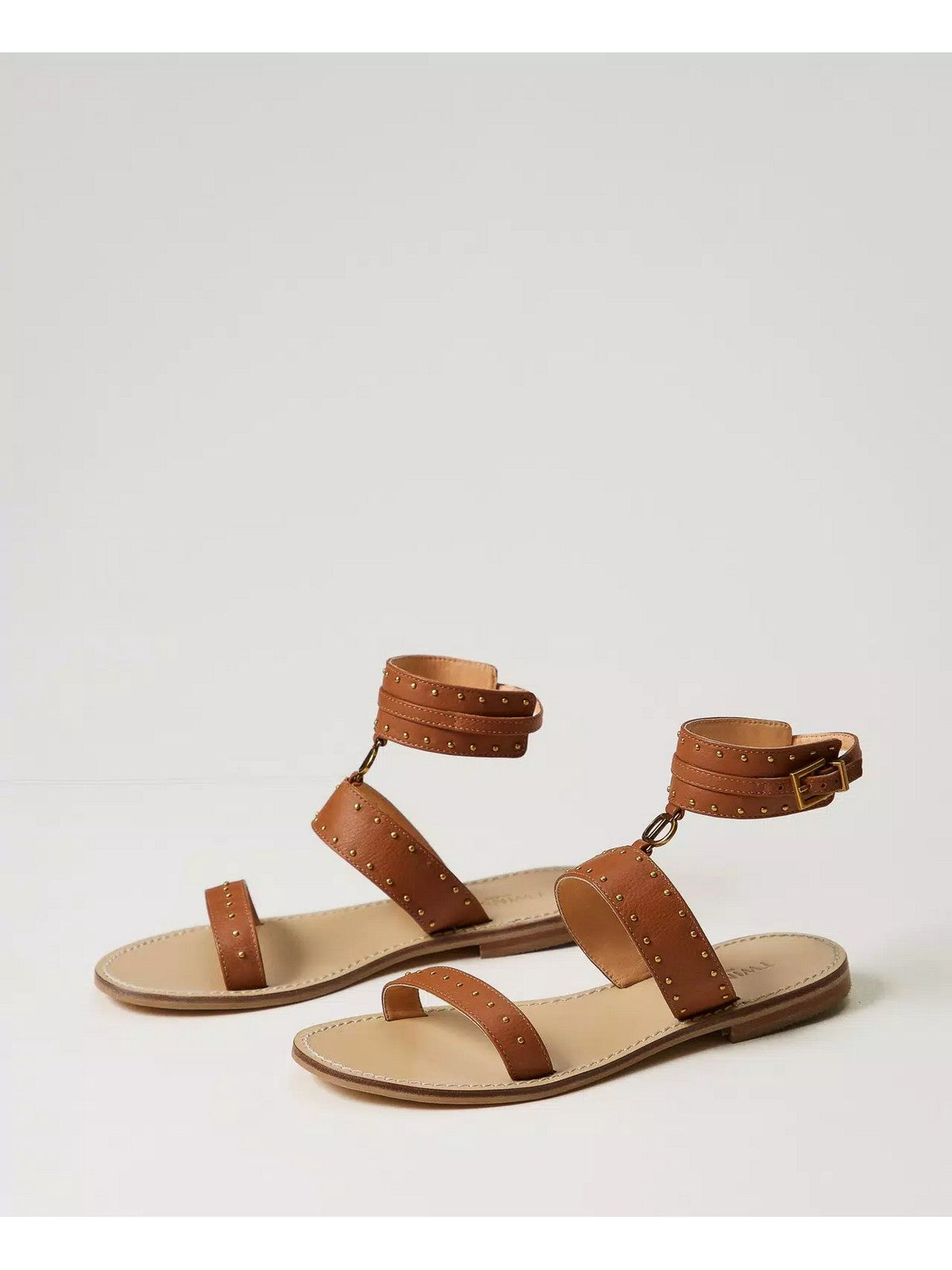 Twinset Sandalo Donna 241TCT050 00057 marrón