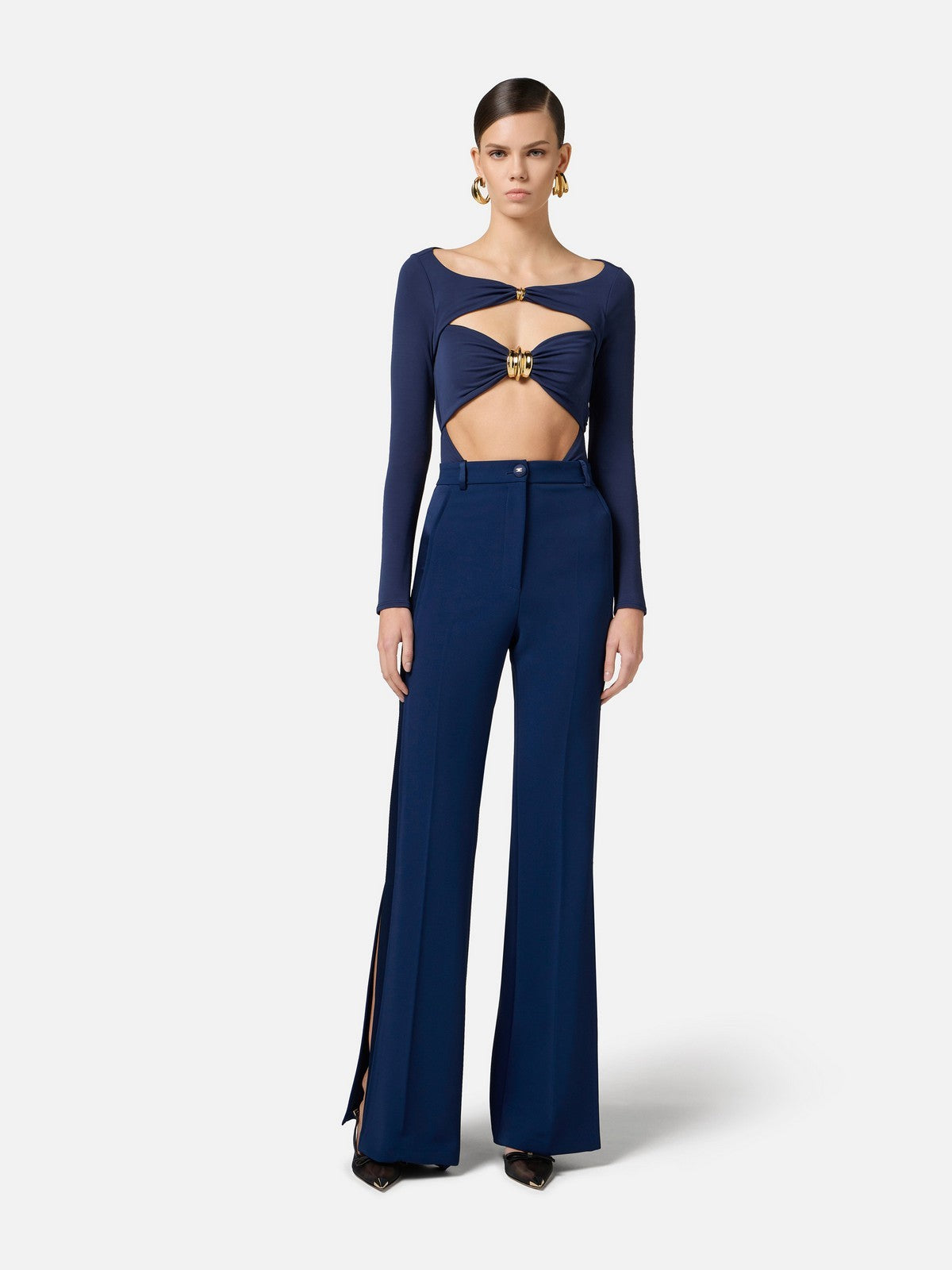 ELISABETTA FRANCHI Body Donna BO02752E2-DC8 Blu gioboutiqueweb