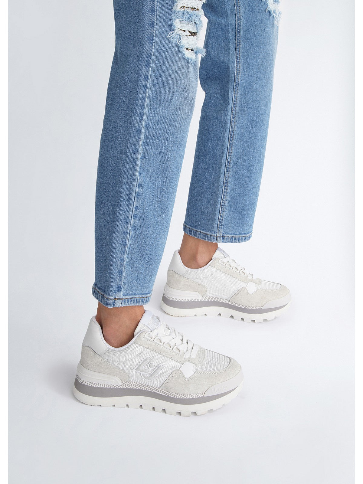 LIU JO Sneaker Donna BA3119PX027 01111 Beige gioboutiqueweb