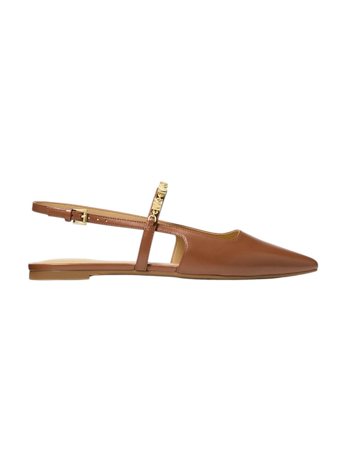 MICHAEL KORS Sandalo Donna DINA FLEX SLING FLAT 40R6DIFP2L 230 LUGGAGE