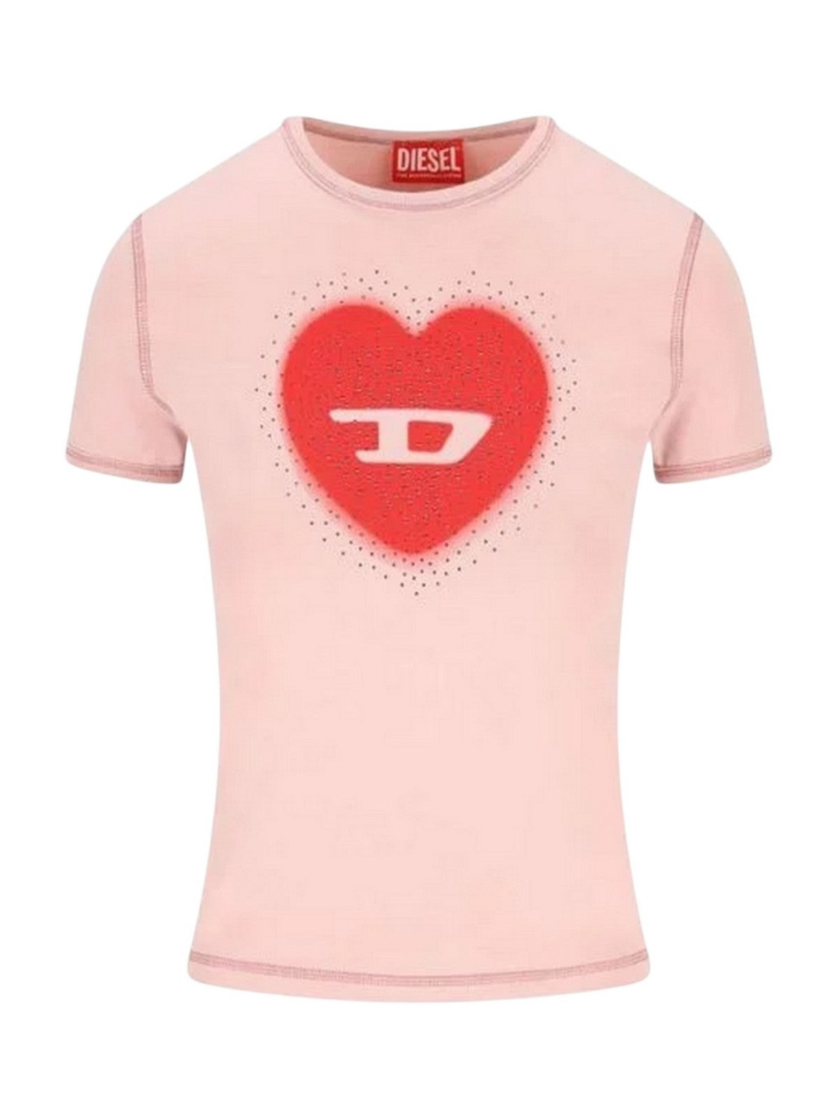 DIESEL T-shirt Donna T-UNCUTIES-LONG-S5 MAGLIETTA A20980 0QHHA 33L 655 - MAUVE