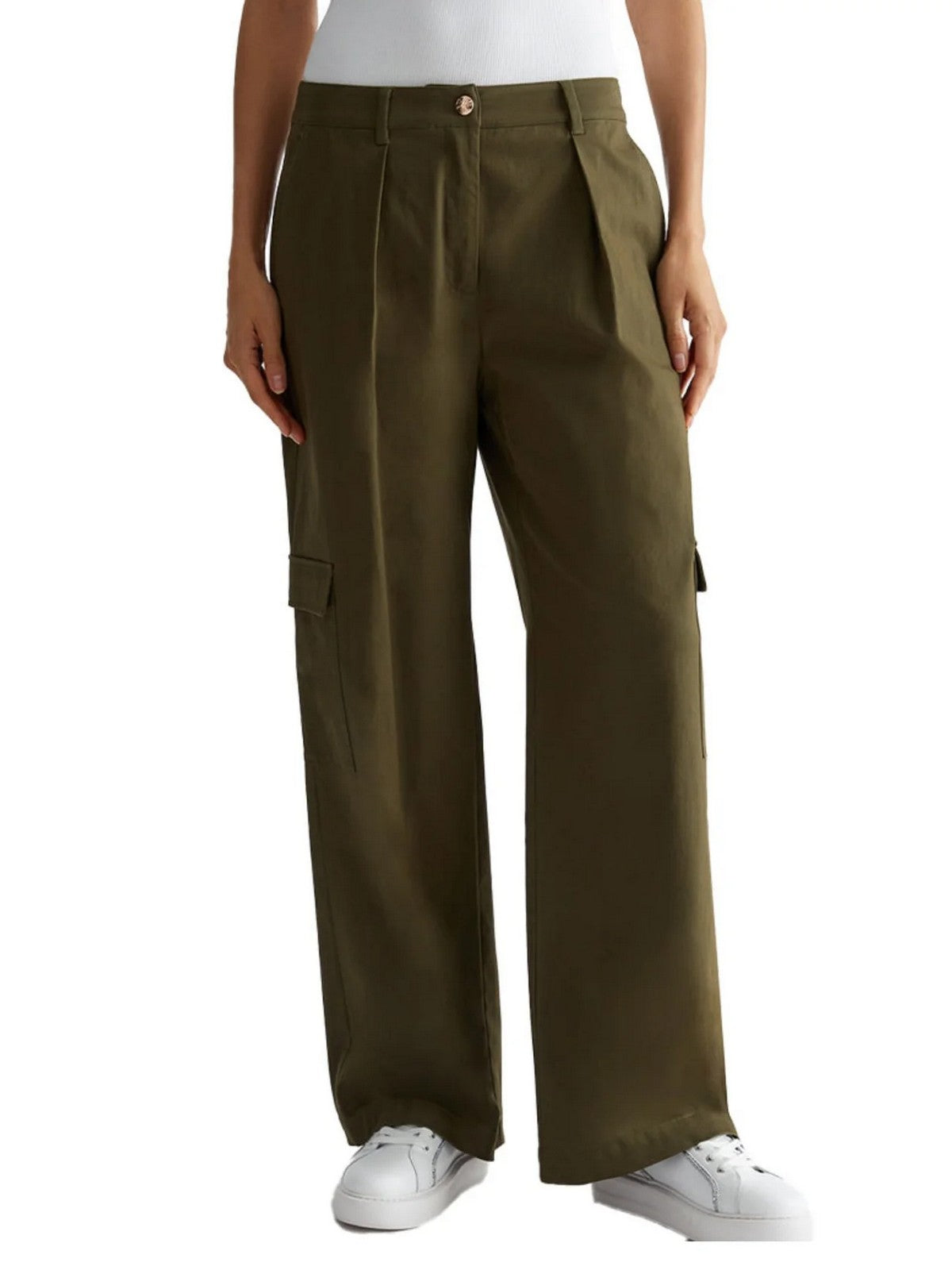 LIU JO SPORT Pantalone Donna TF4254T2603 90515 Verde gioboutiqueweb