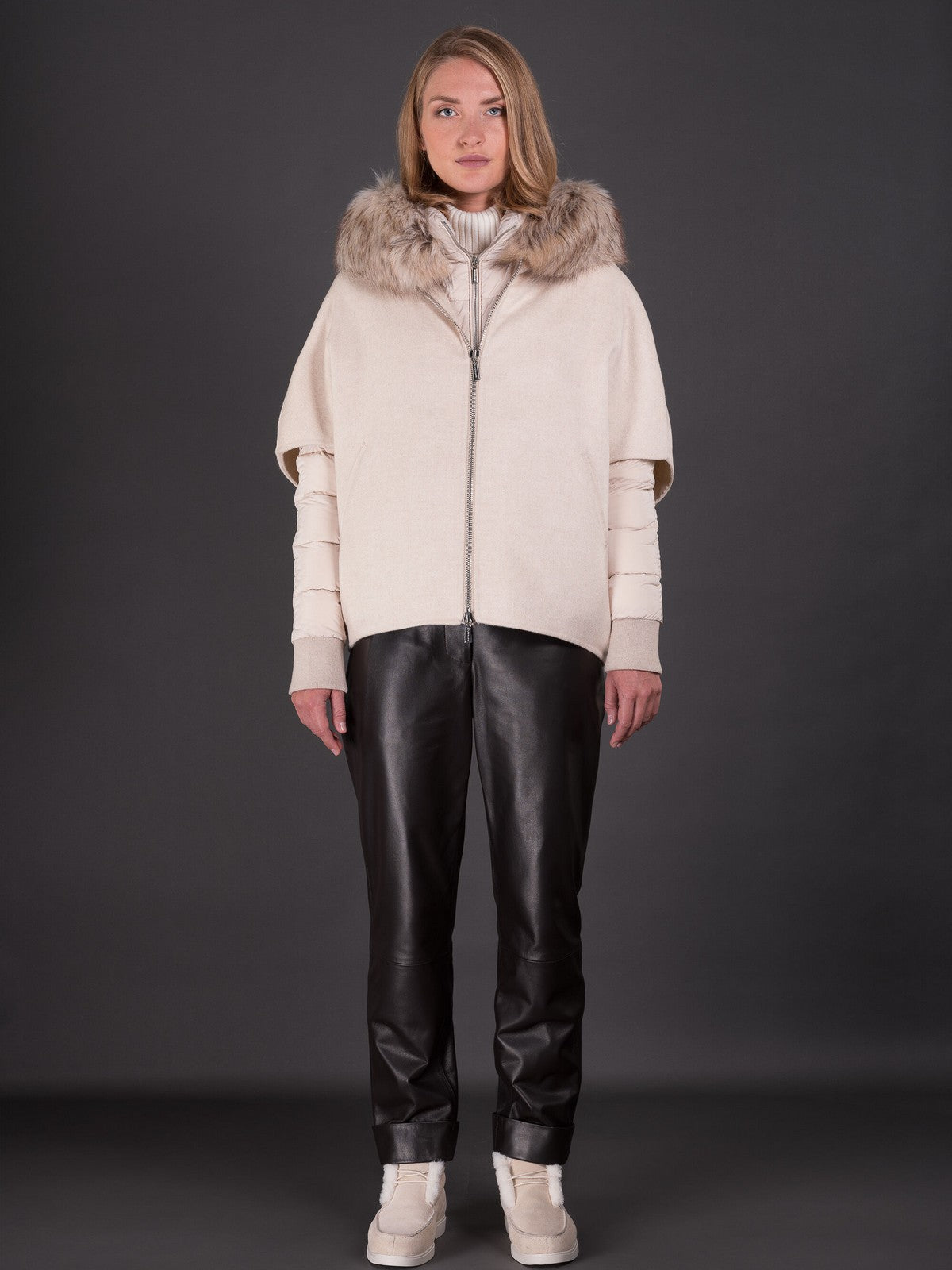 Moorer Piumino Donna Pegaso-CWR Modgi300009 U0118 Beige