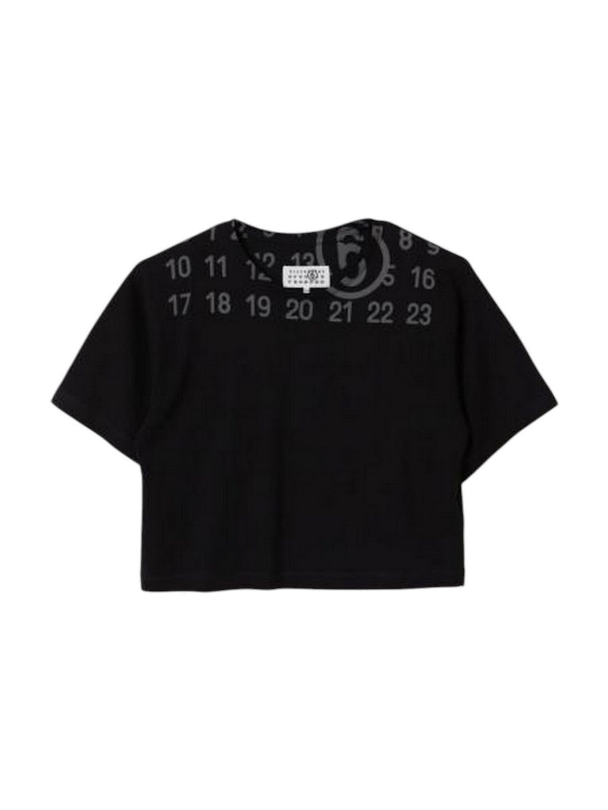 MM6 T-shirt Unisex bambino M61017 MM02Y M6900 BLACK