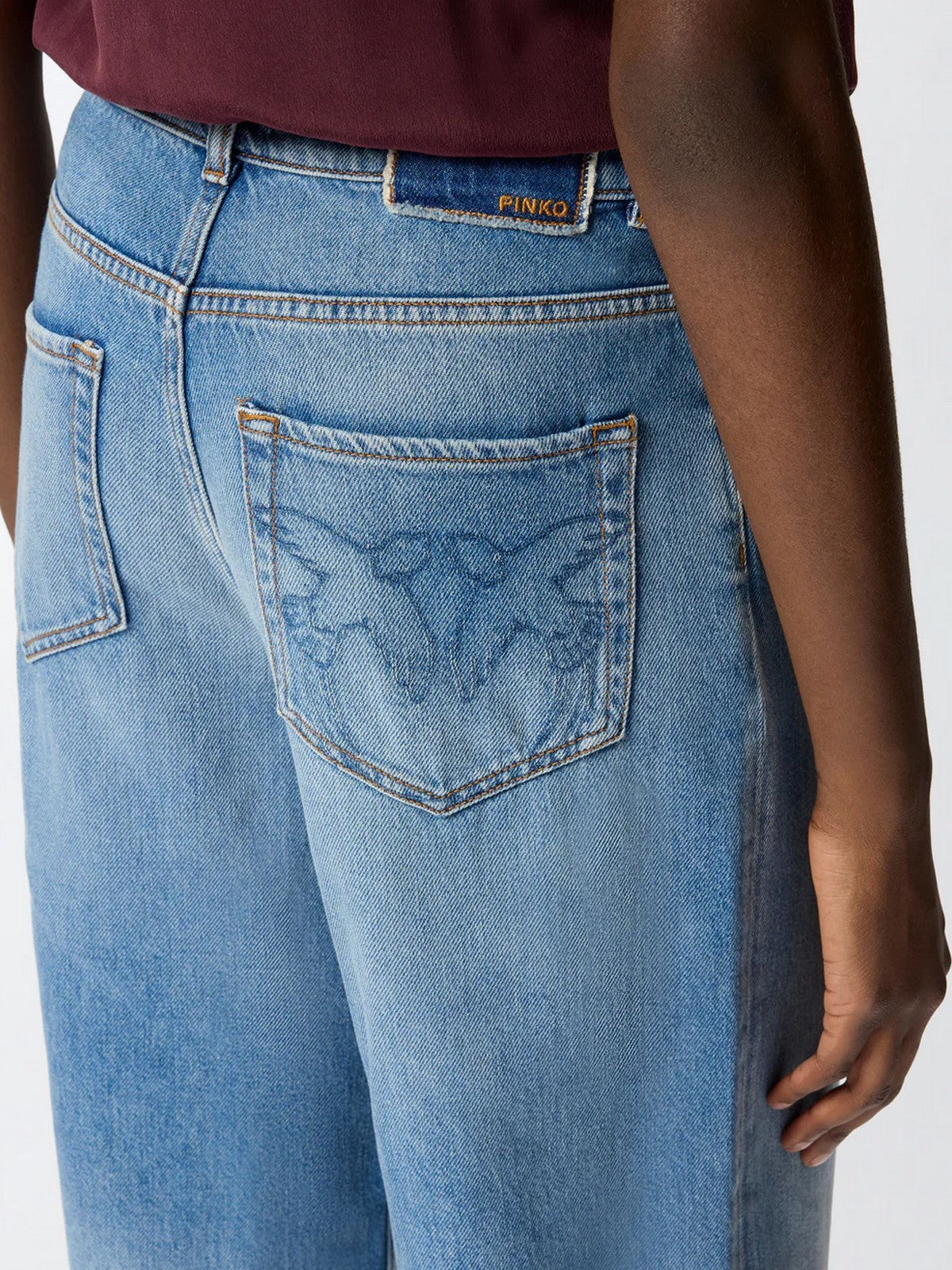 PINKO Jeans Donna ESTELLE EGG DIRTY 103857-A341 PJF LAVAGGIO VINTAGE