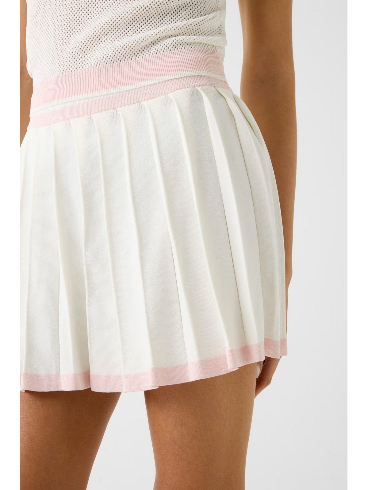 GUESS SPORT Gonna Donna GABRY PLEATED SKIRT SWTR V6GD04 Z0649 A10F NEIGE WHITE