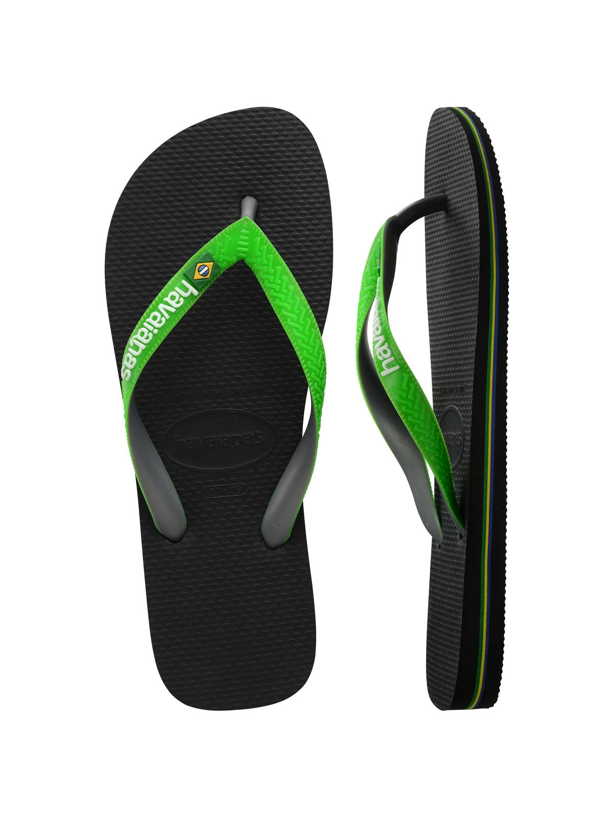 HAVAIANAS Infradito Unisex adulto Hav. Brasil mix 4123206.8075 Nero gioboutiqueweb