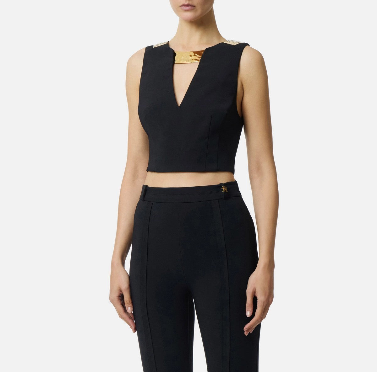 ELISABETTA FRANCHI Haut Femme TO05061E2 110 Noir