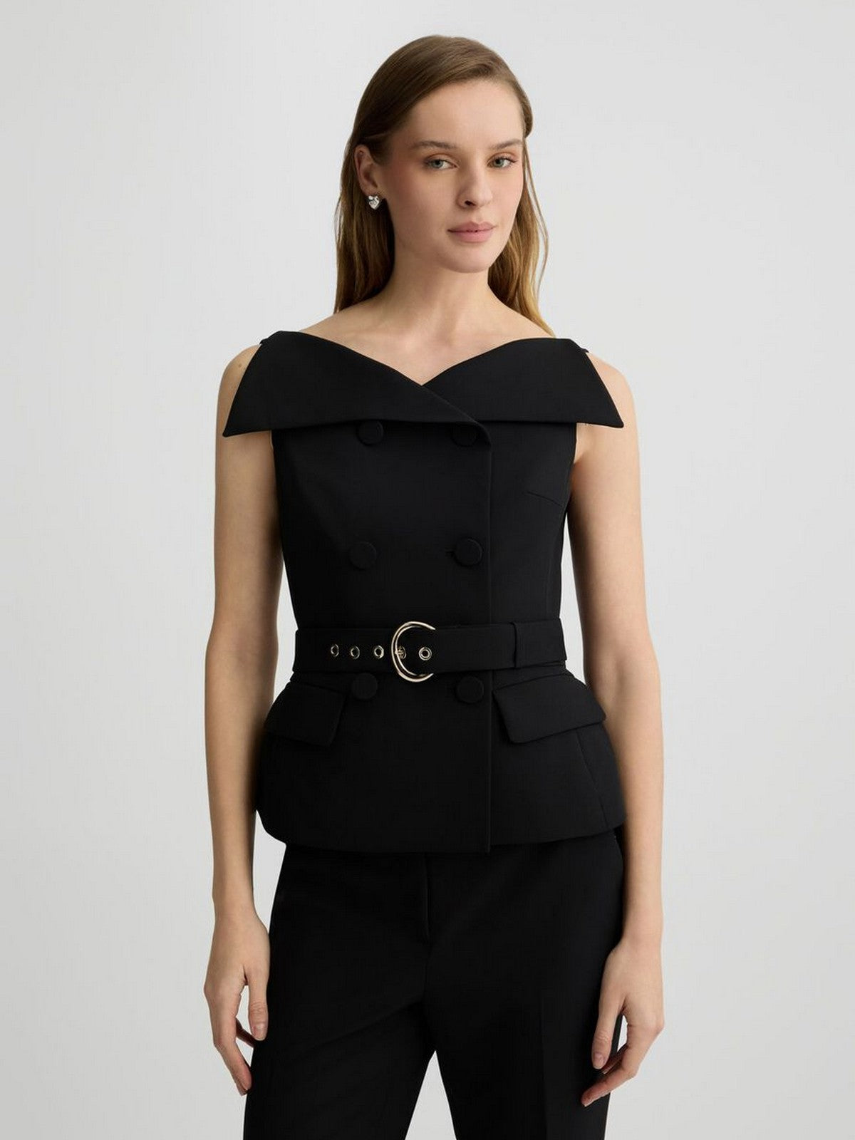 LIU JO BLACK Gilet Donna CA5098T2200 22222 Nero gioboutiqueweb