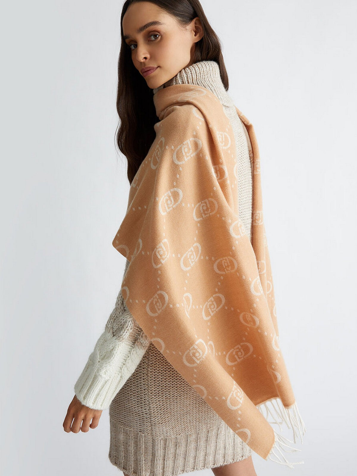 LIU JO SOFT Sciarpa Donna 2F4004T0300 00070 Marrone gioboutiqueweb