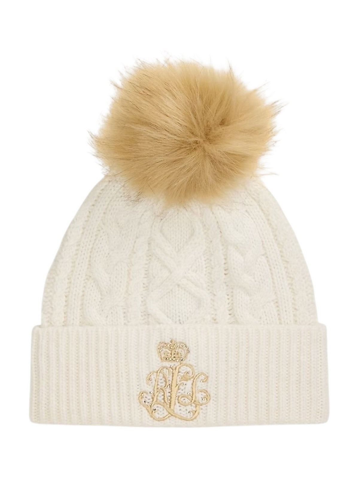 LAUREN RALPH LAUREN Cappello Donna CL HT DCT EM-HAT 454P04466 001 CREAM gioboutiqueweb