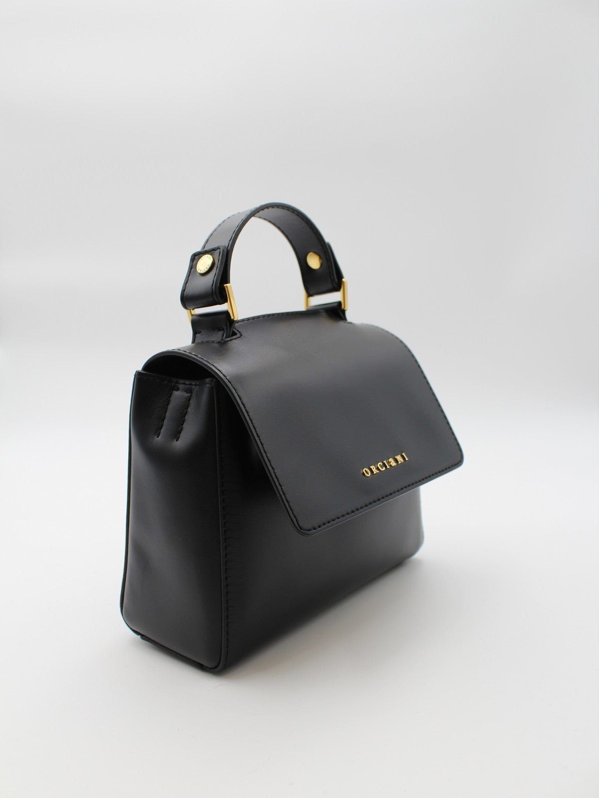 ORCIANI Borsa Donna VANITY ORO B02019 VAO NER Nero gioboutiqueweb