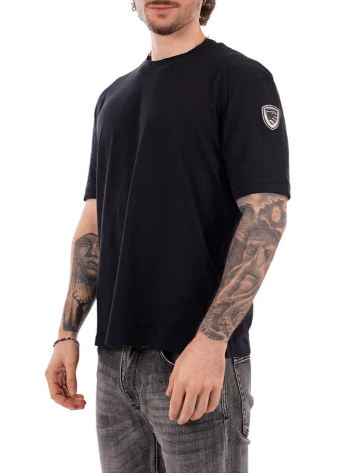 BLAUER T-shirt Uomo HANSON 26SBLUH02068 007439 999 Nero