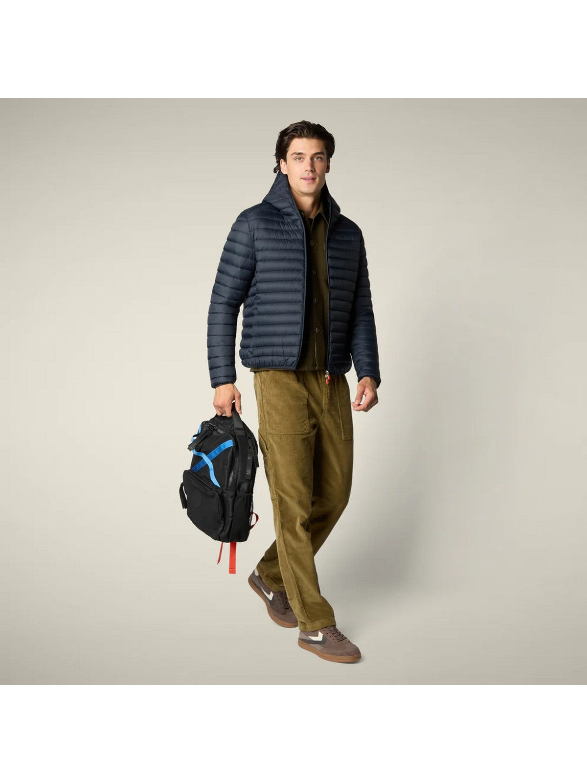 SAVE THE DUCK Piumino Uomo Donald D30650M GIGA21 90010 BLUE BLACK