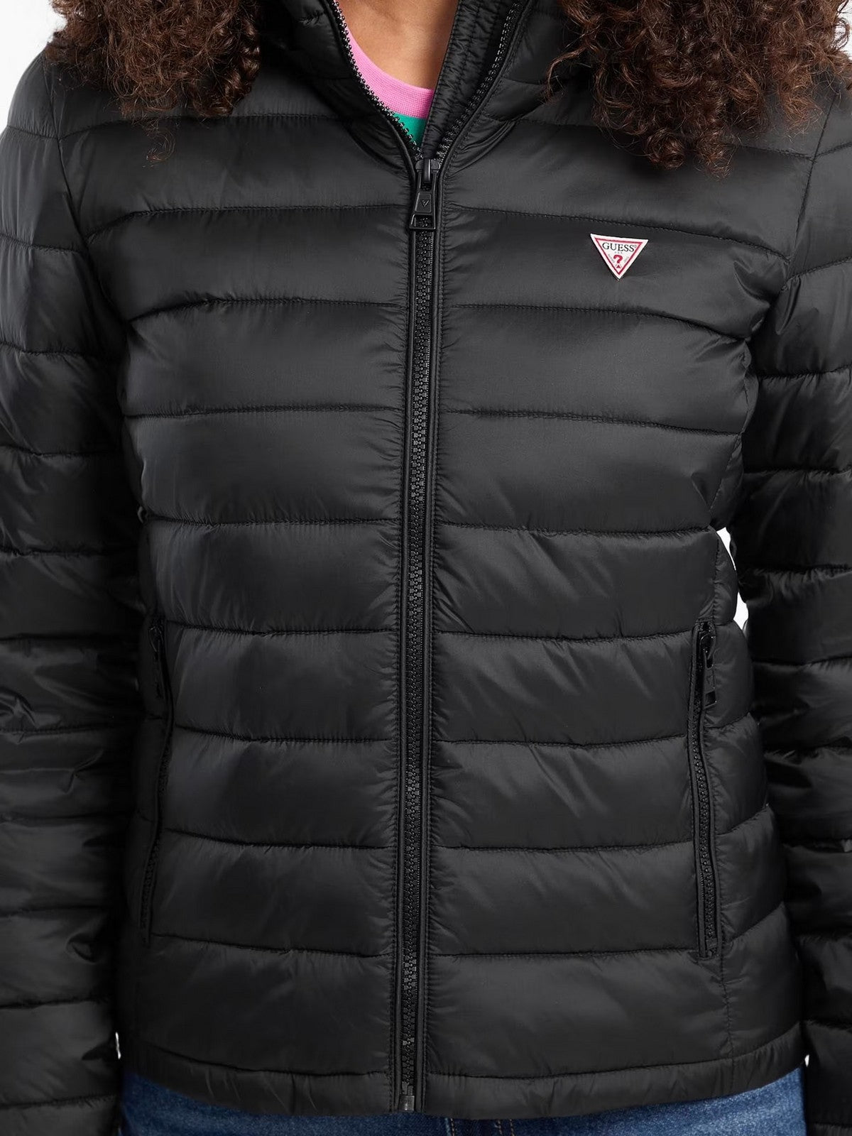GUESS Piumino Donna GJ HOODED PUFFER W5RL99 WHAB2 JBLK Jet Black A996