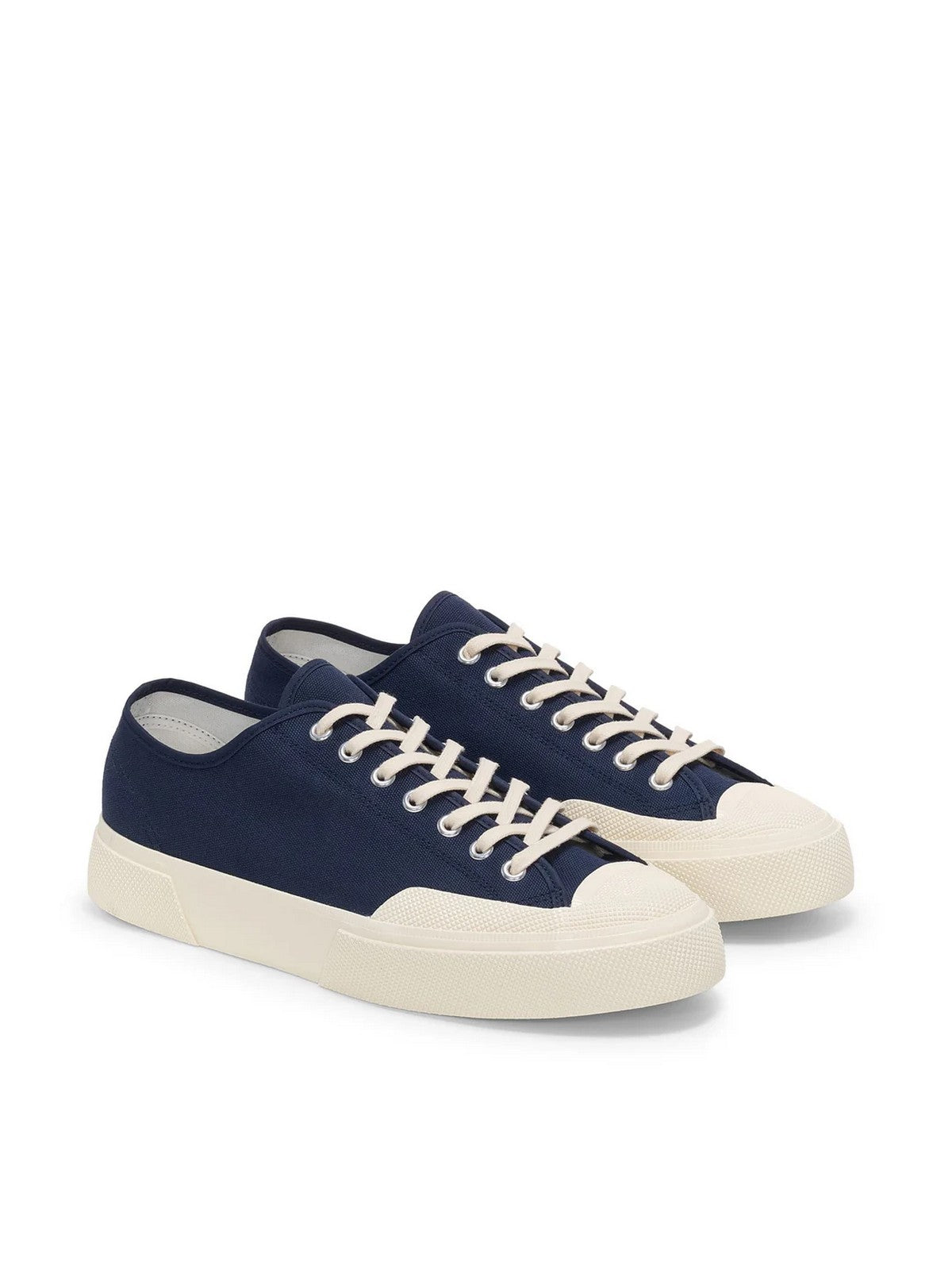 SUPERGA Sneaker Uomo 2432 WORKS LOW CUT COTTON CANV S51347W A2F Blu gioboutiqueweb