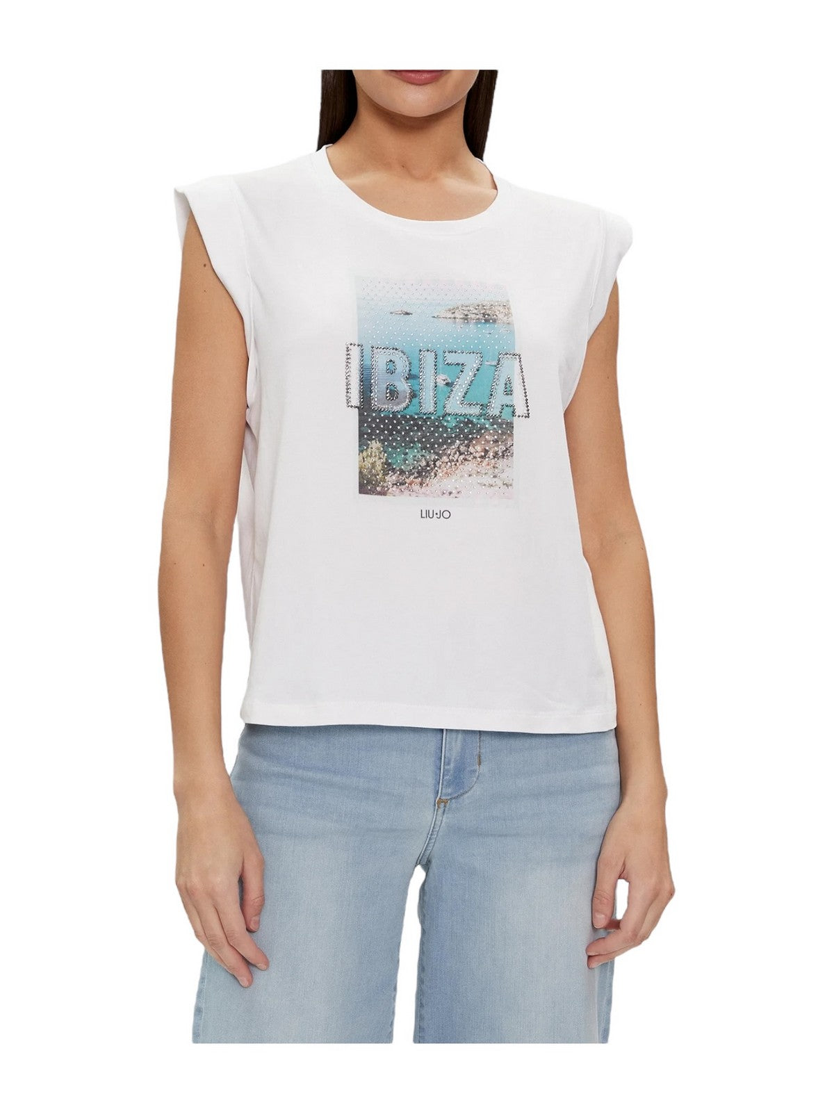 LIU JO WHITE T-Shirt e Polo Donna MA4332J5003 N9277 Bianco gioboutiqueweb