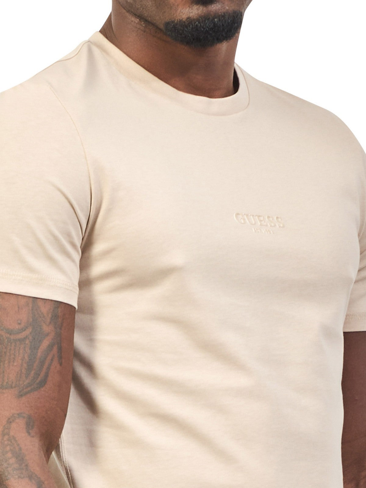 GUESS T-shirt Uomo AIDY CN SS TEE M2YI72 I3Z14 G1DR NEUTRAL SAND gioboutiqueweb