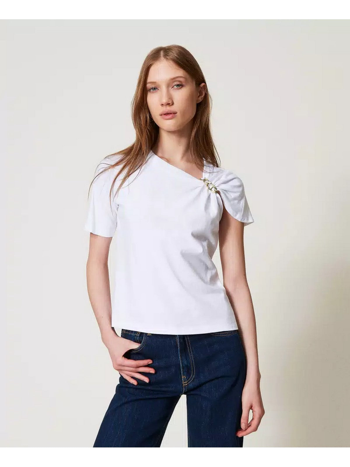 TWINSET T-shirt Donna 251TP2640 00001 Bianco gioboutiqueweb