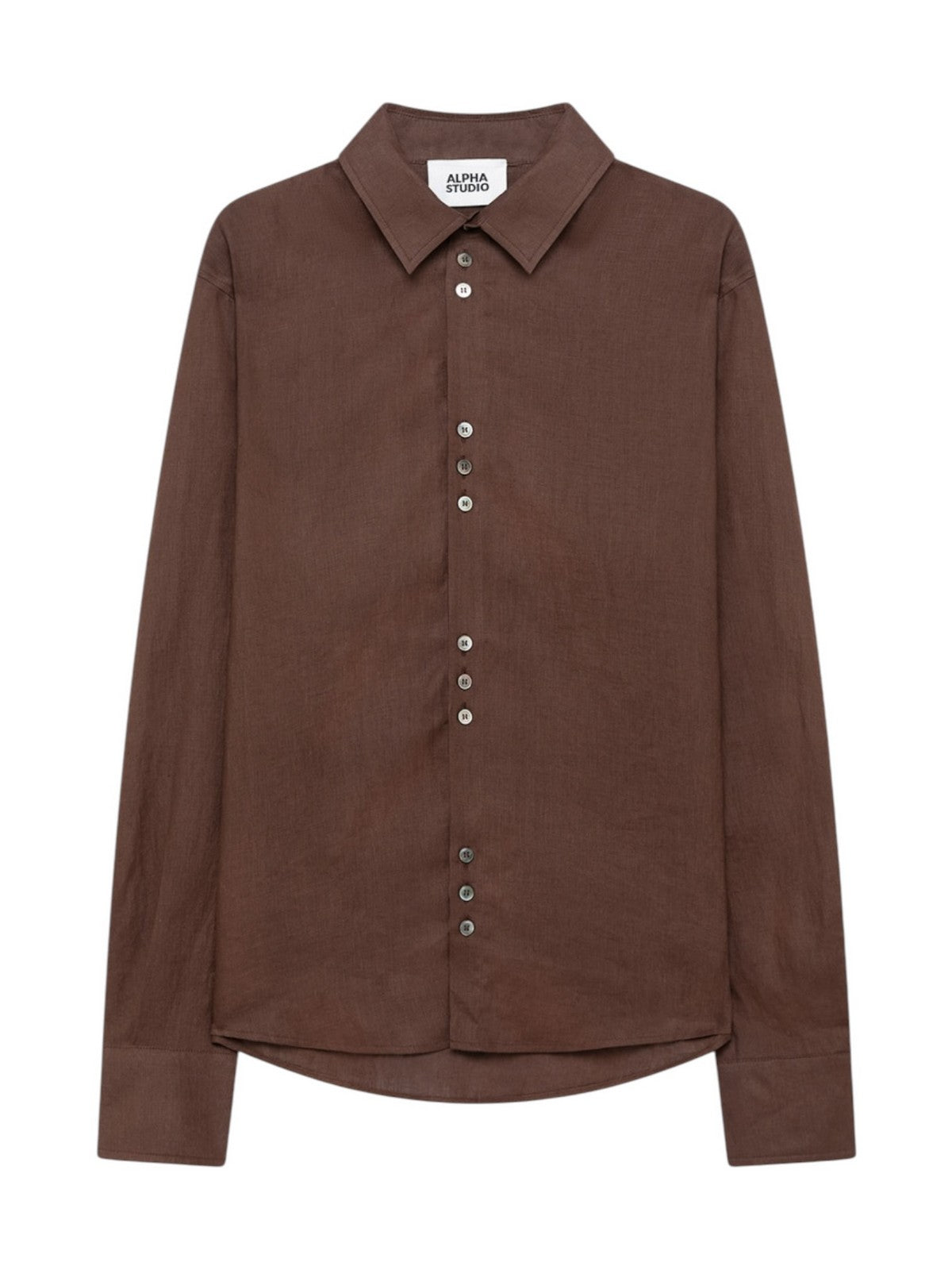 ALPHA STUDIO Camicia Uomo AU-5370L 1009 CIOCCOLATO