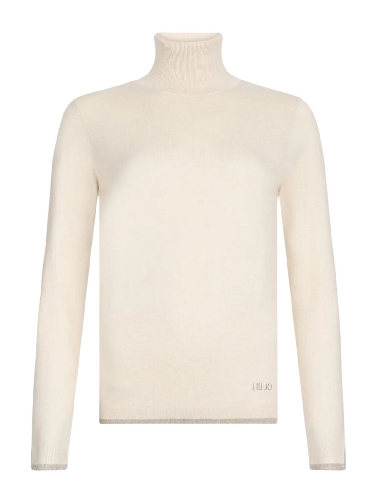 LIU JO WHITE Maglione dolcevita Donna MF5229MS49I 10701 BIANCO LANA