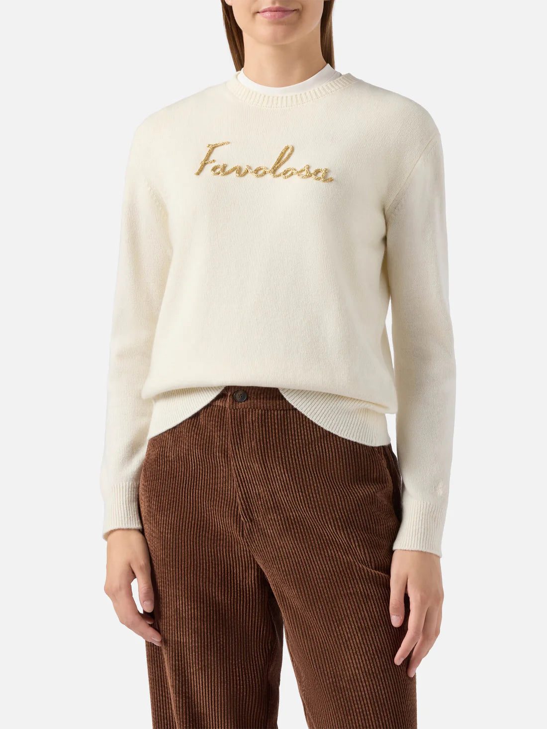 MC2 SAINT BARTH Maglione Donna NEW QUEEN 03953I FAVOLOSA 10OR EMB