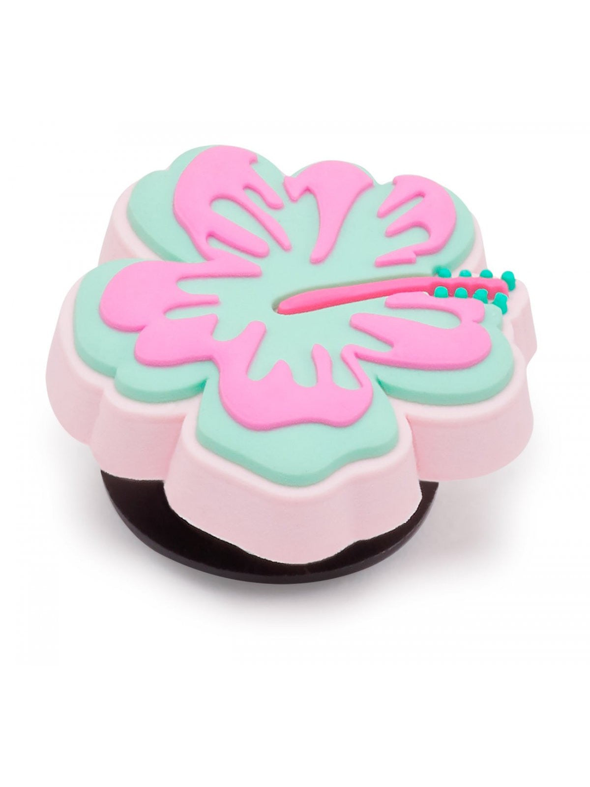 CROCS JIBBITZ Donna Turquoise and Pink Hibiscus CR.4734 JIB Multicolore gioboutiqueweb