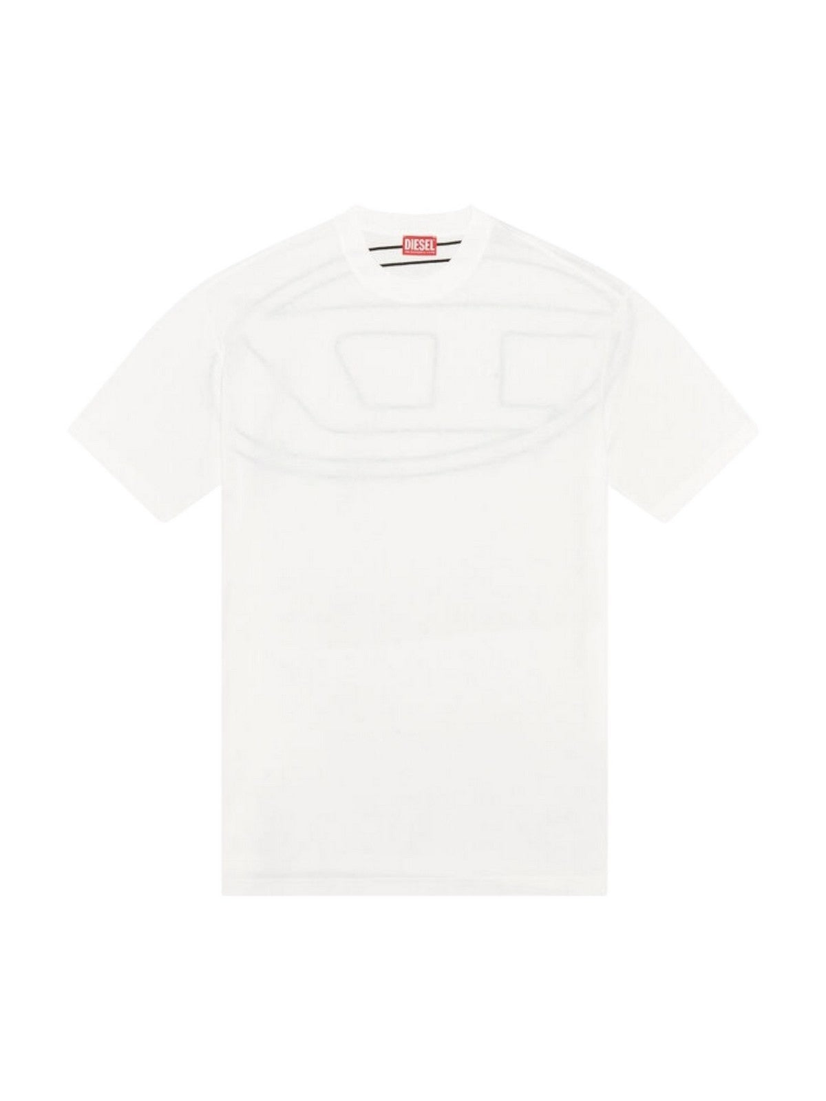 DIESEL Men's T-shirt T-BOGGY-MEGOVAL-D T-SHIRT A11302 0HGAM 100 White