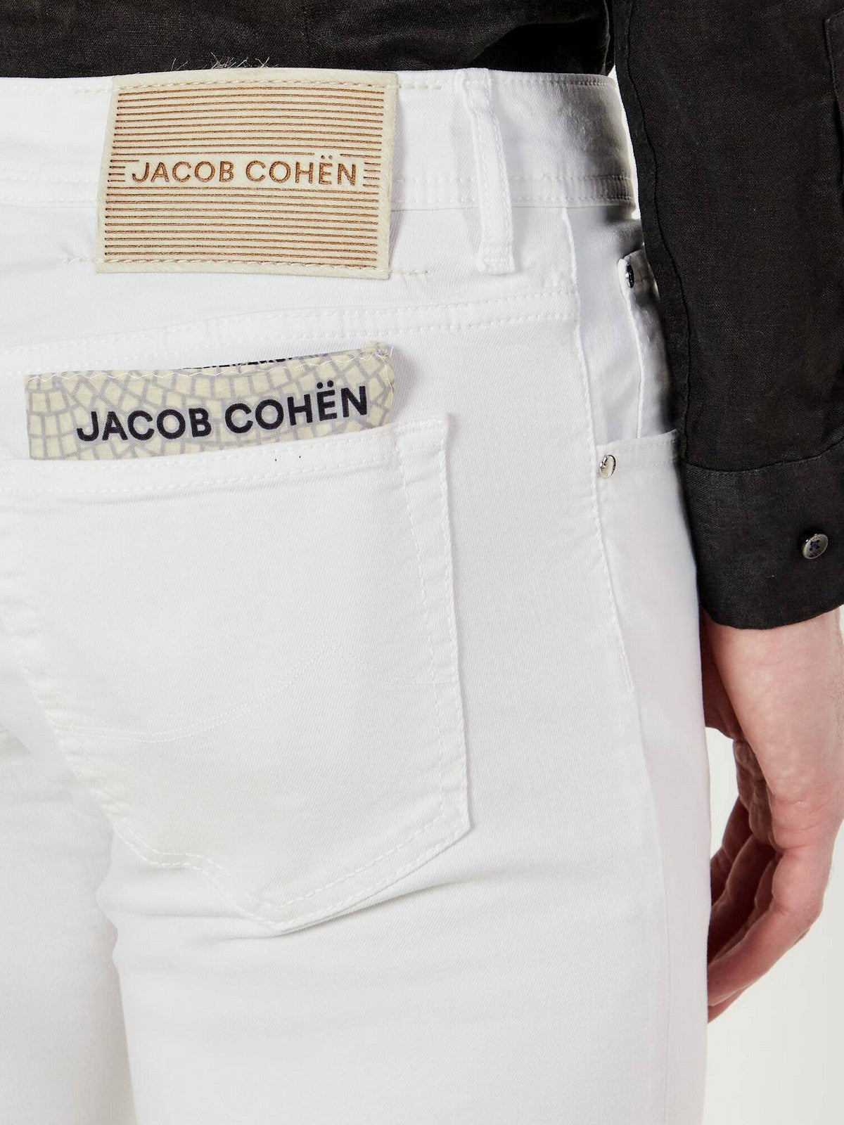 JACOB COHEN Jeans Uomo JUM_QE007 036 P3732 TR A00 Bianco gioboutiqueweb