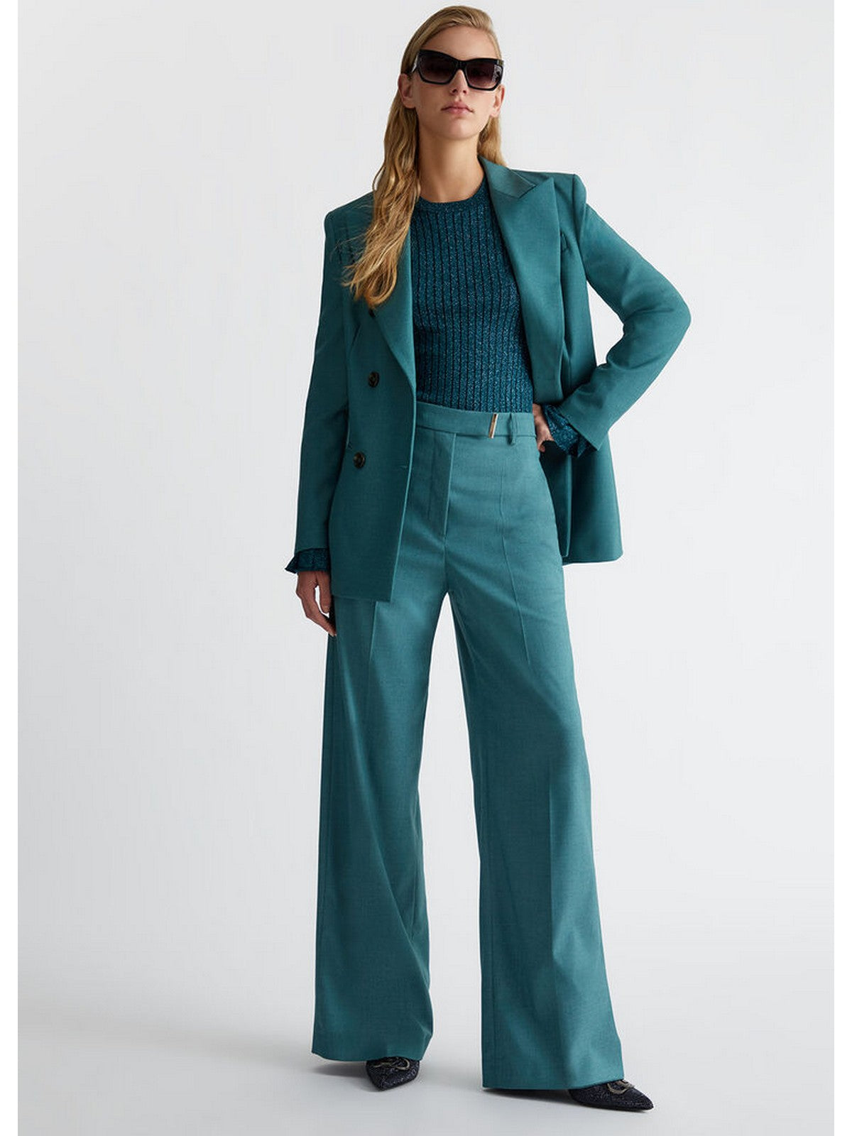 LIU JO BLACK Pantalone Donna CF4318T2624 02831 Verde gioboutiqueweb