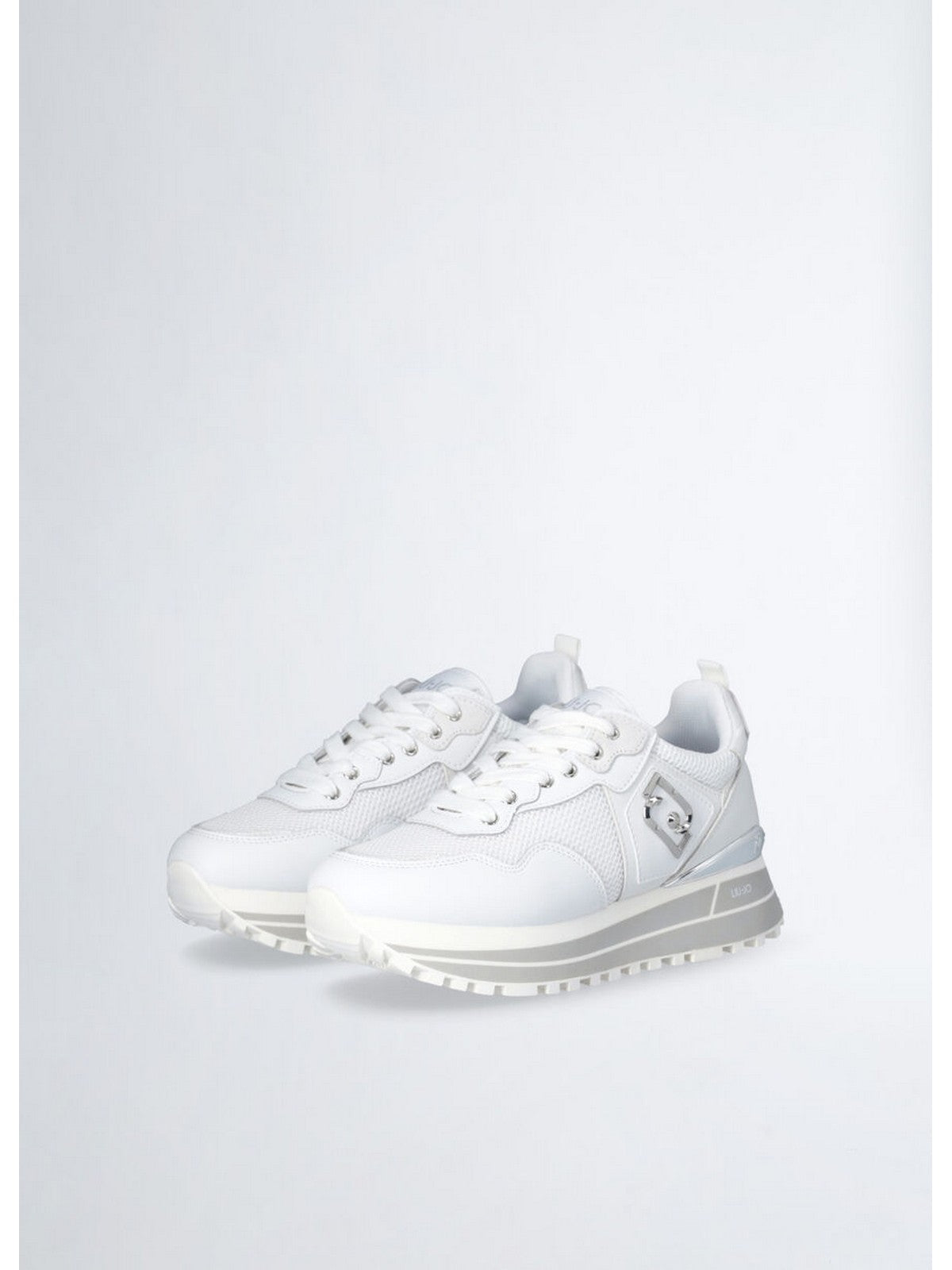LIU JO Sneaker Donna LIU JO MAXI WONDER 01 BA5013PX602 01111 LEATHER//MESH/L WHITE