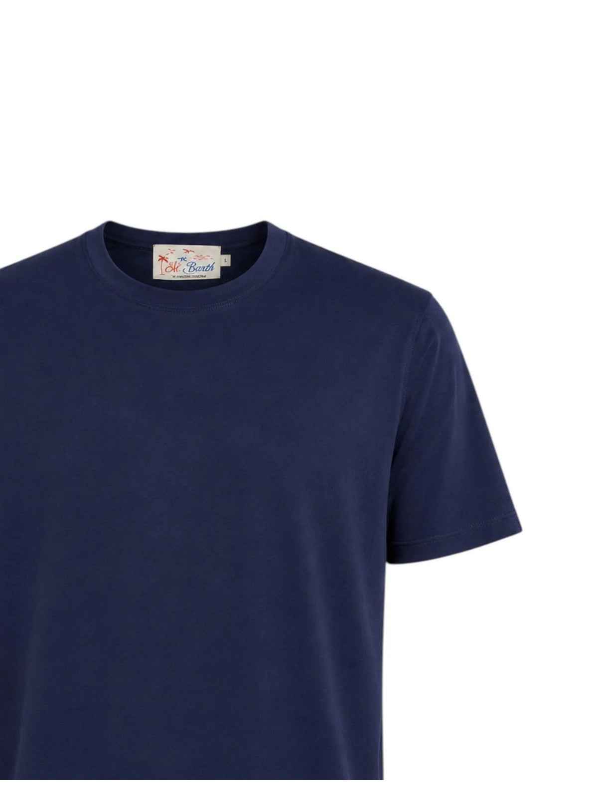 MC2 SAINT BARTH T-shirt Uomo SCOTT COTTONSILK 00097L 61 BLUE NAVY