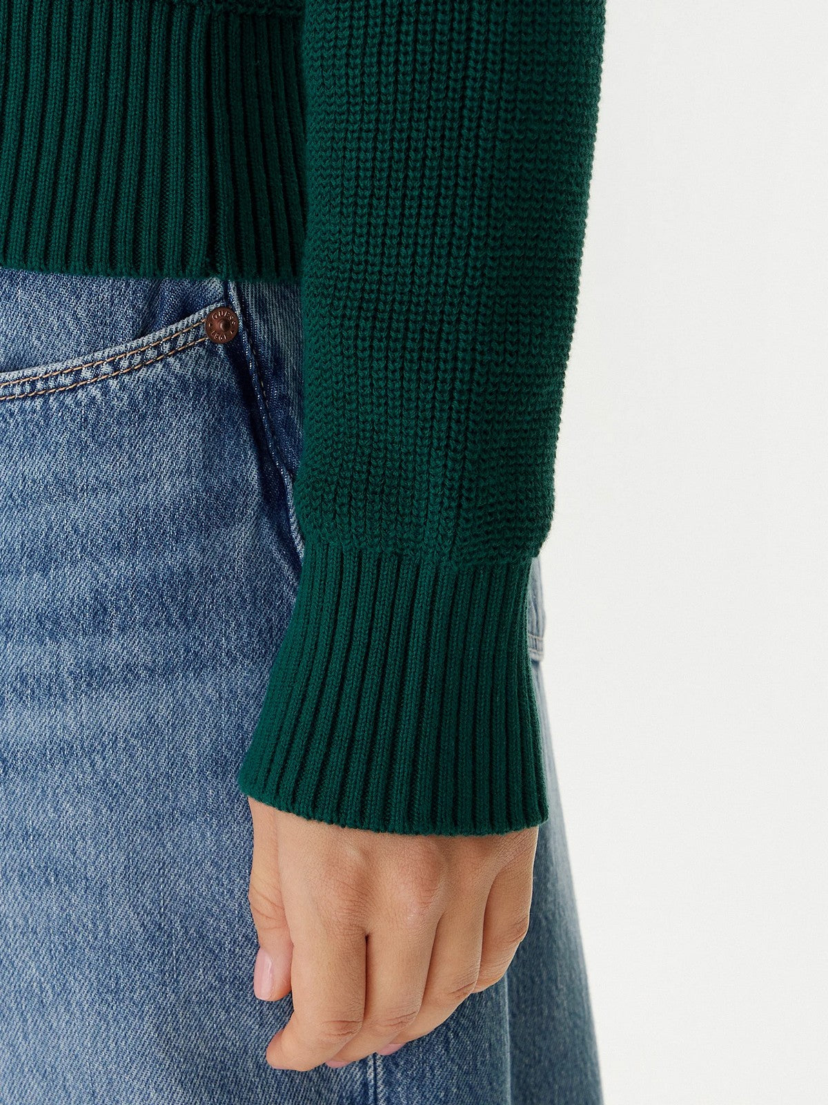 GUESS Maglione Donna GJ LS CN MINI TRIANGLE SWTR W4BR08 Z3HM1 G8FA DARK TORMALITE