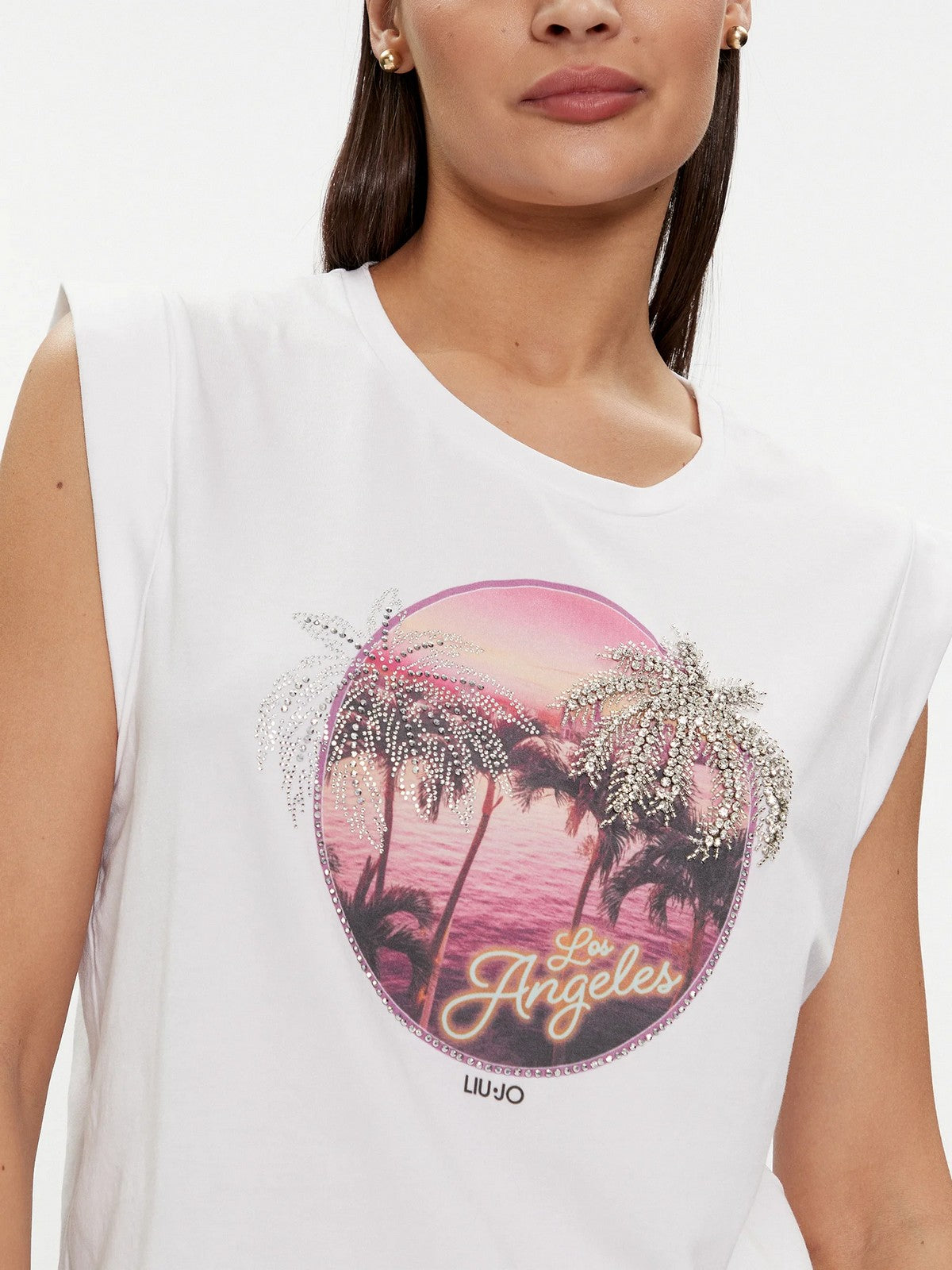 LIU JO WHITE T-Shirt e Polo Donna MA4332J5003 N9275 Bianco