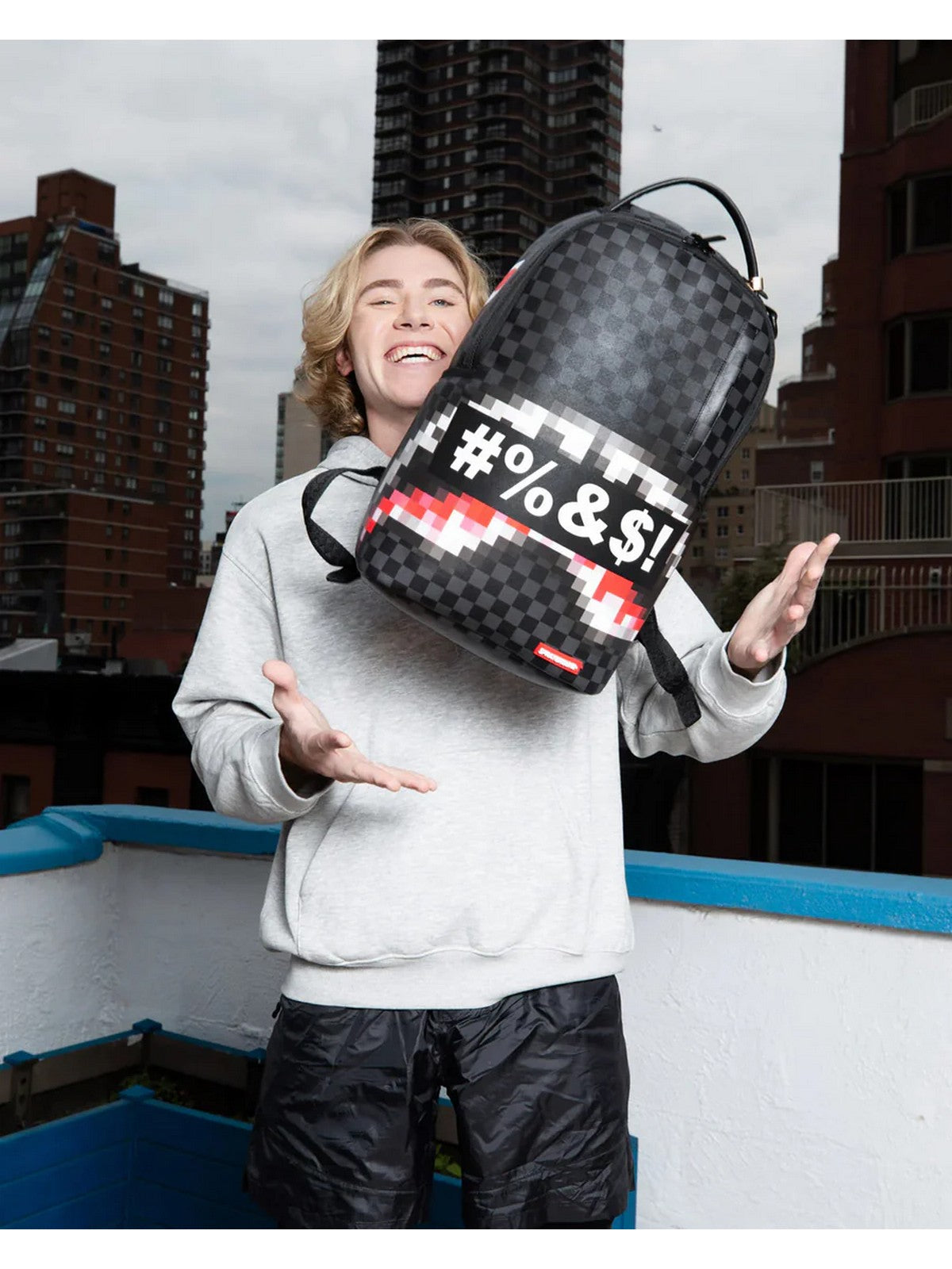 SPRAYGROUND Męski plecak ocenzurowany plecak 910b5862nsz czarny