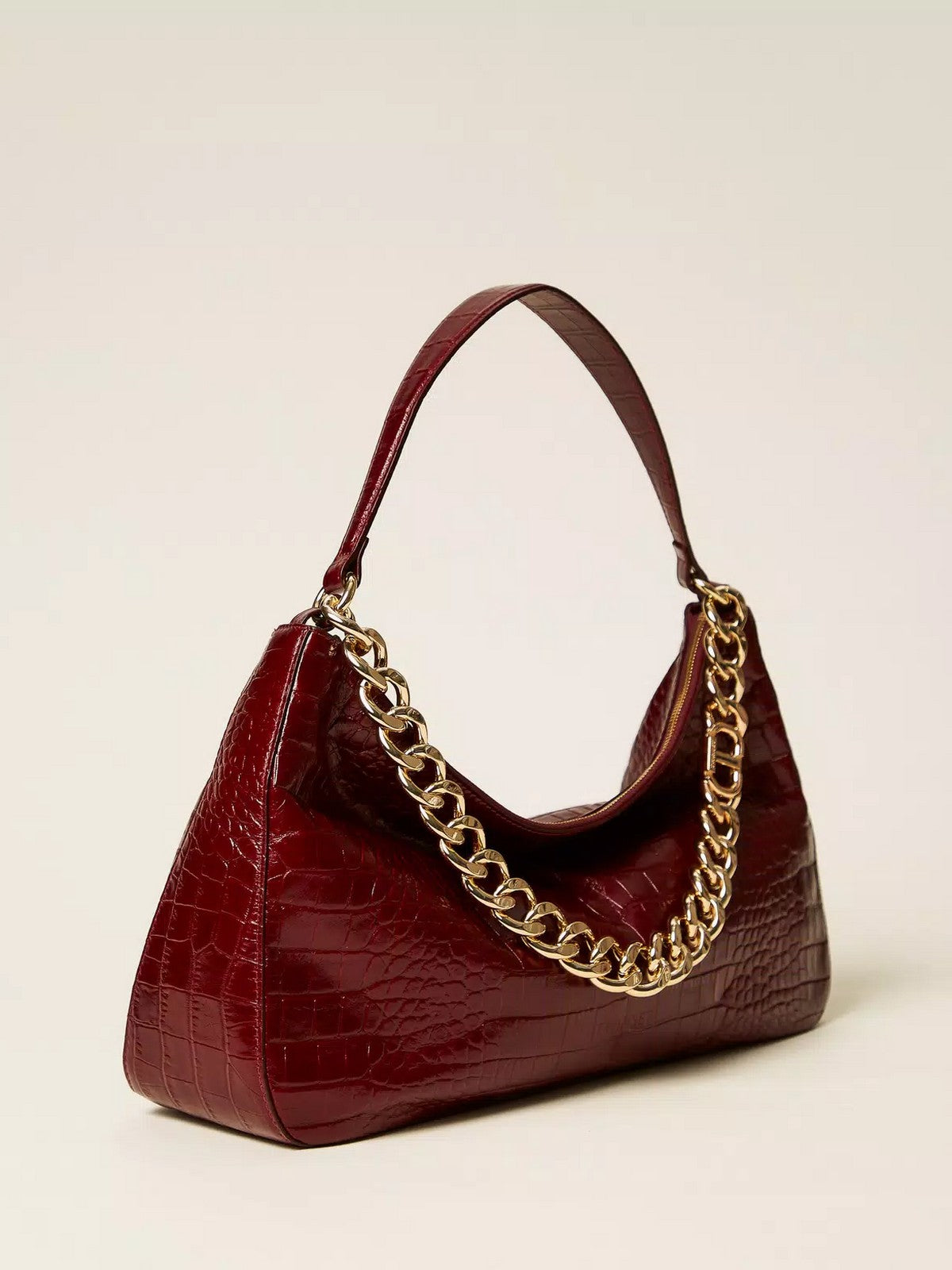 TWINSET Borsa Donna LILIANE LEATHER 252TD8252 12882 RED BERRY