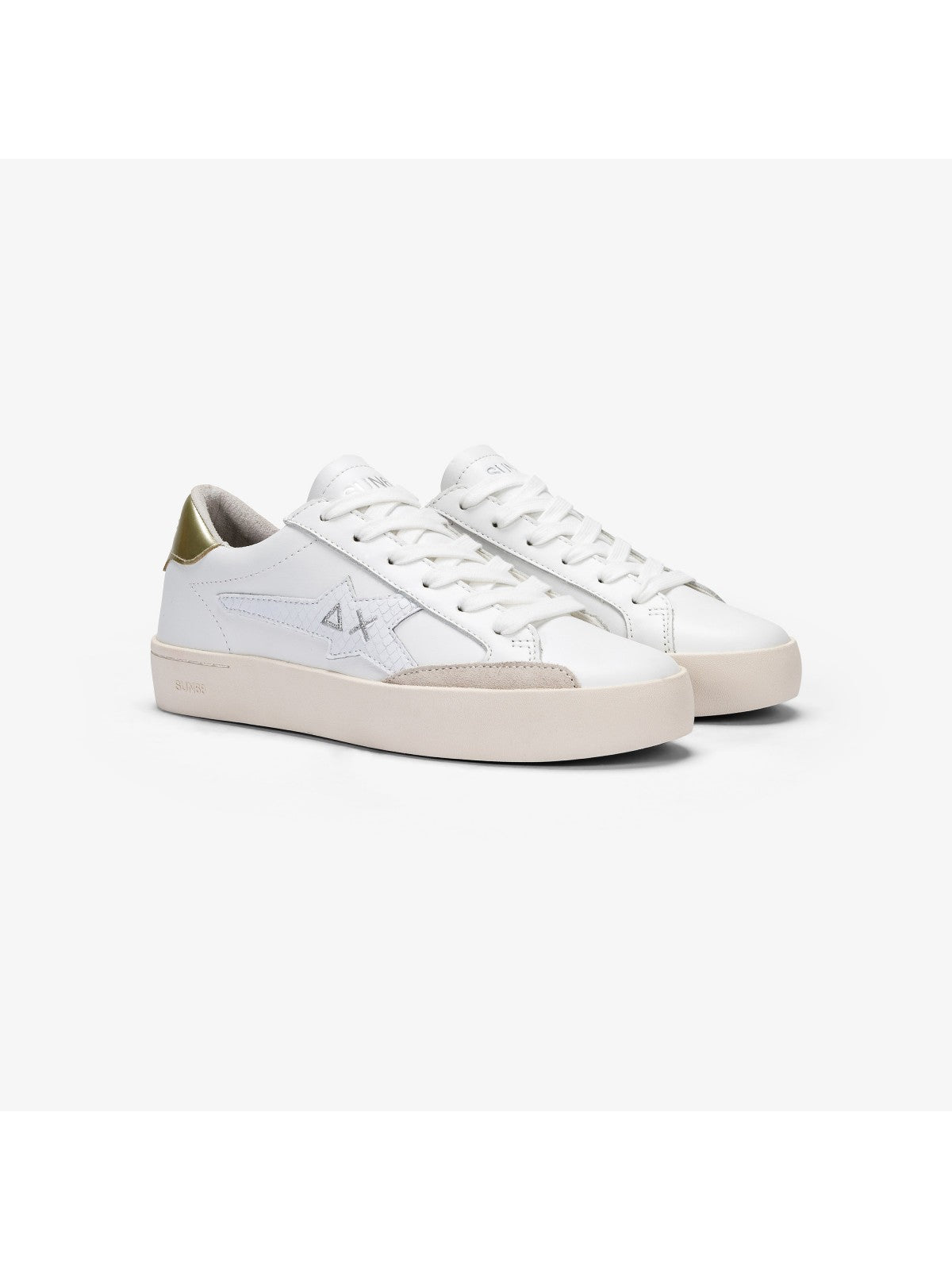 SUN68 Sneaker Donna Katy Leather Z34225 0143 Bianco gioboutiqueweb