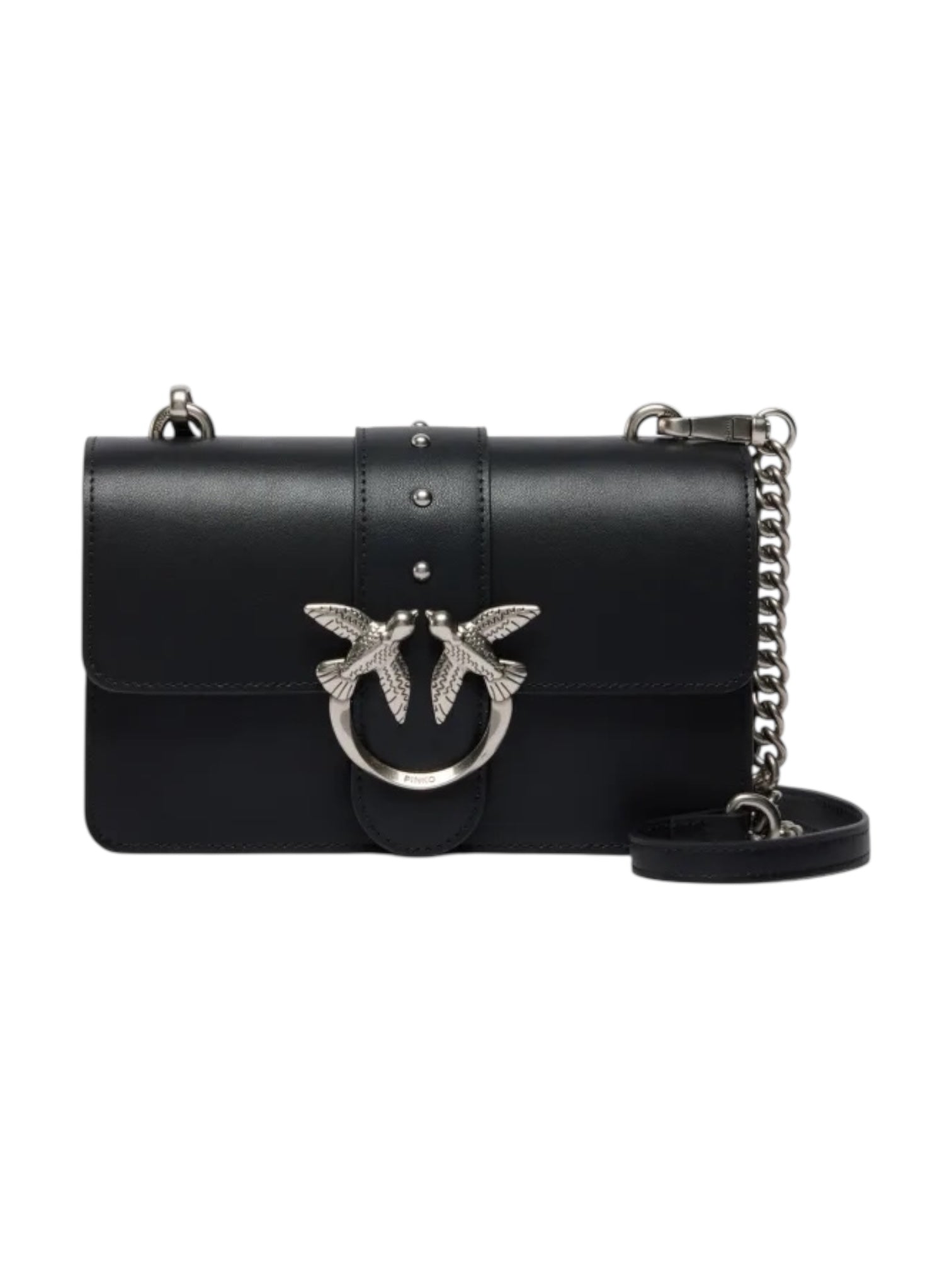 PINKO Borsa Donna LOVE ONE MINI ST. CL 105856-A0F1 Z99O NERO-OLD SILVER
