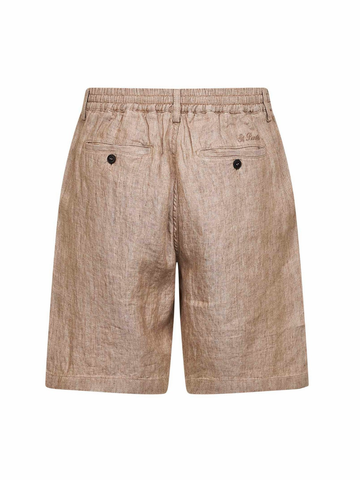 MC2 SAINT BARTH Bermuda Uomo SEBASTIAN 01458L LINEN HERRINGBONE 11