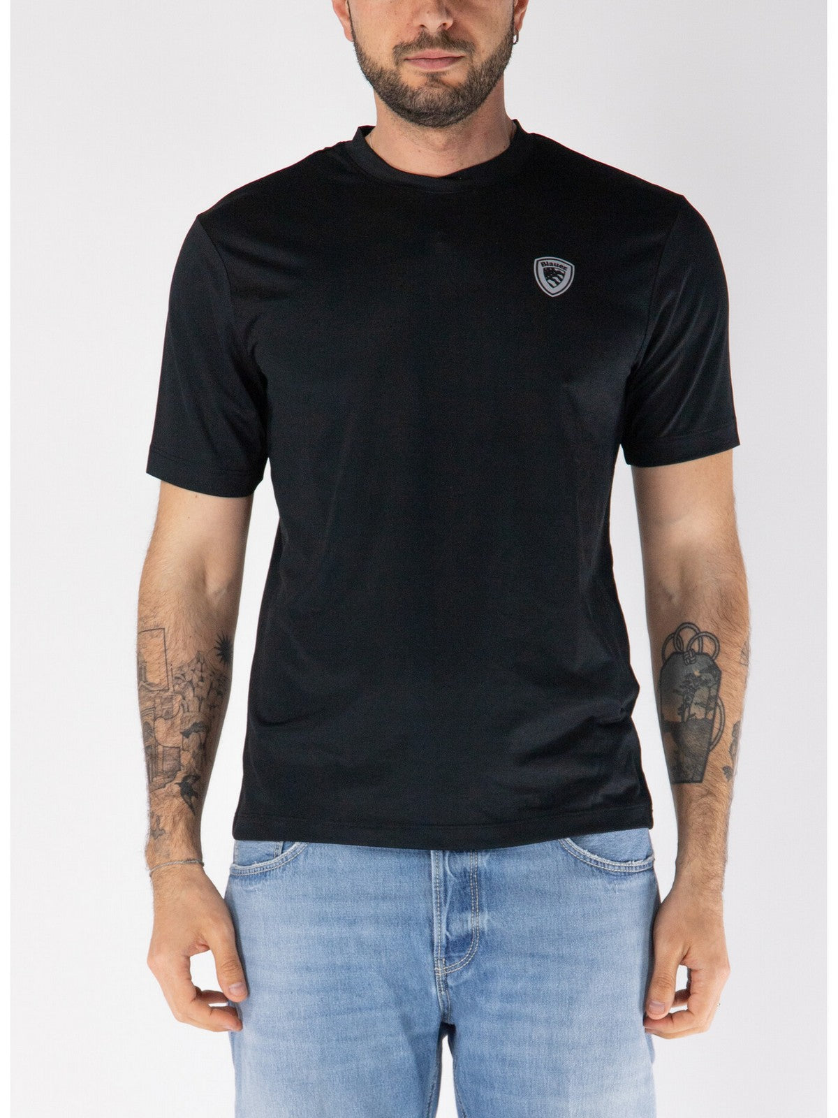BLAUER T-shirt Uomo JAN 25SBLUH02109 006526 999 NERO